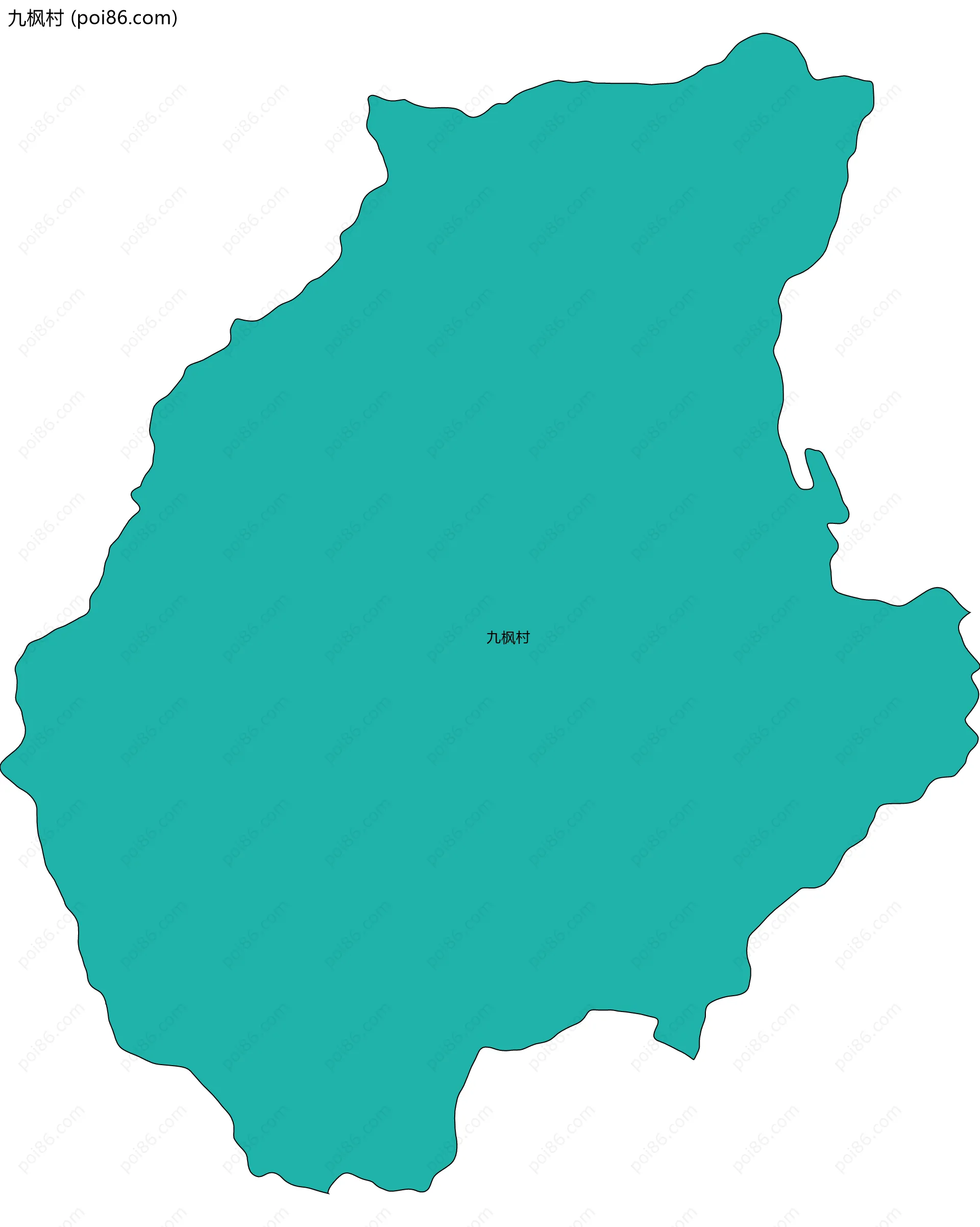 九枫村边界地图