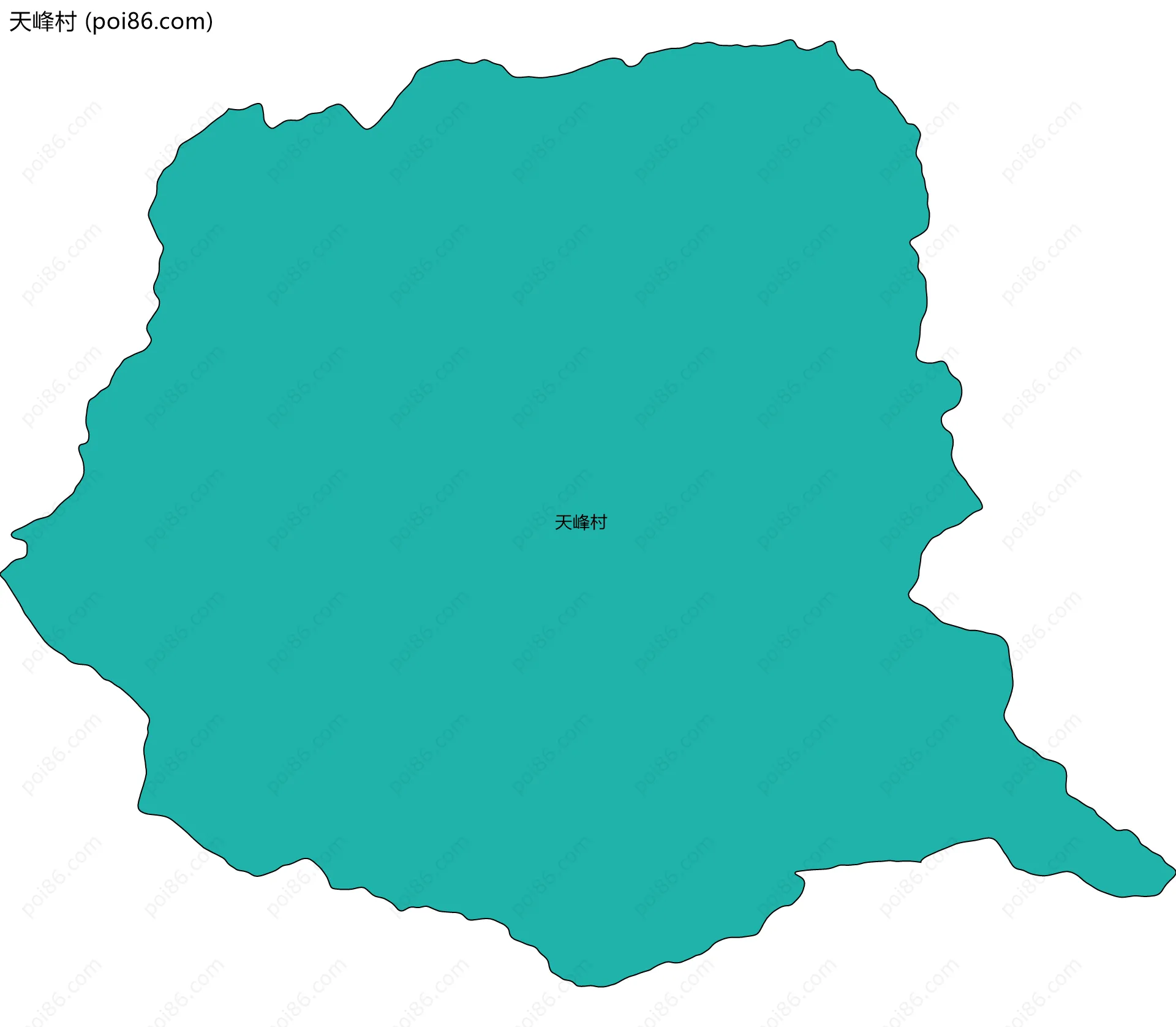 天峰村边界地图
