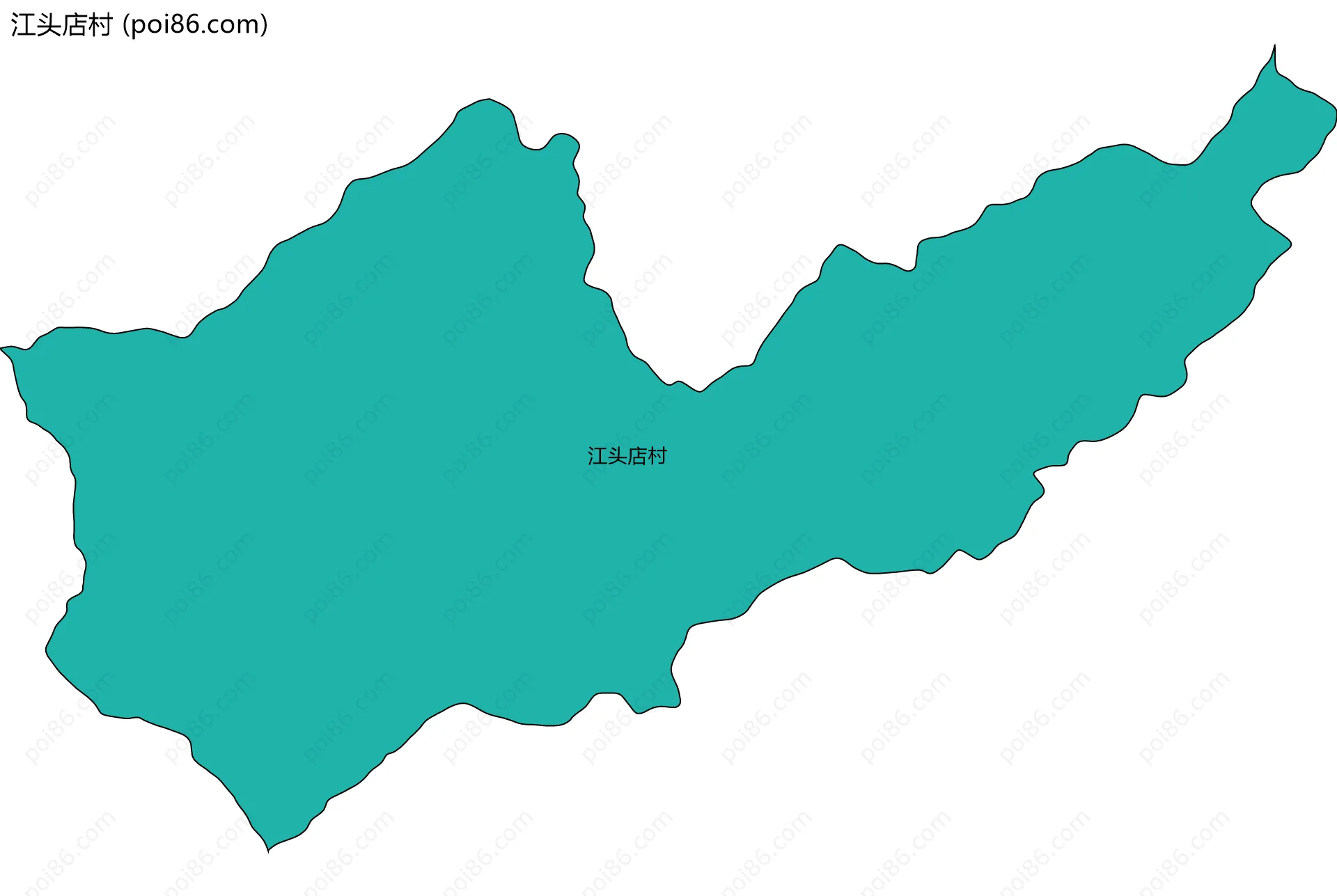 江头店村边界地图