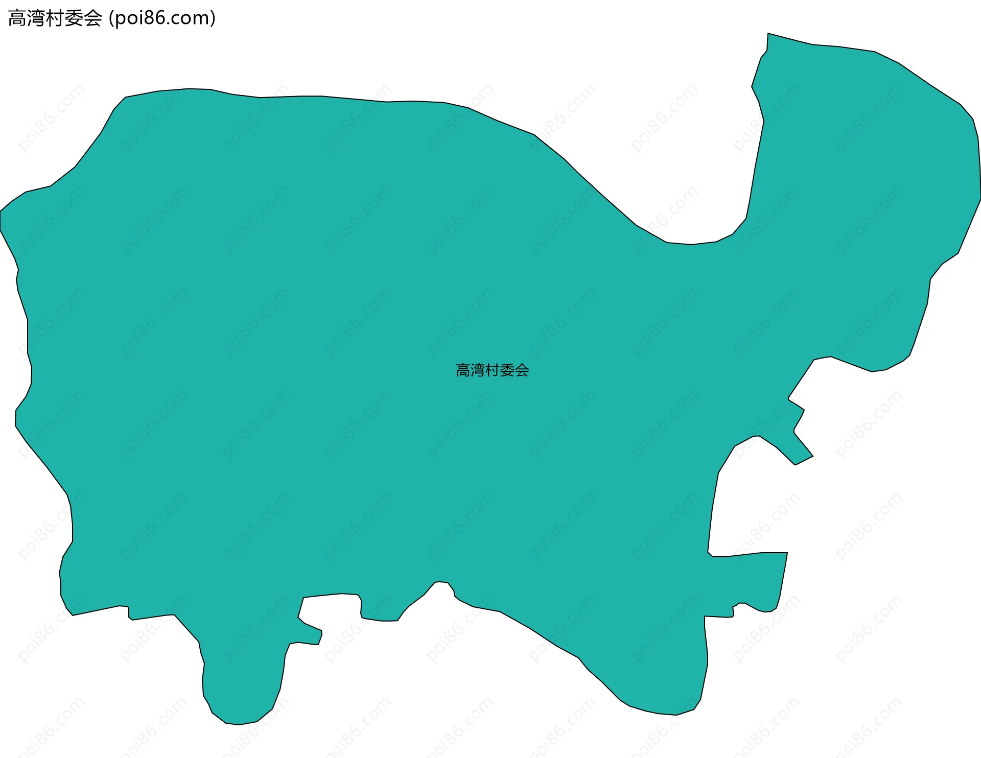 高湾村委会边界地图