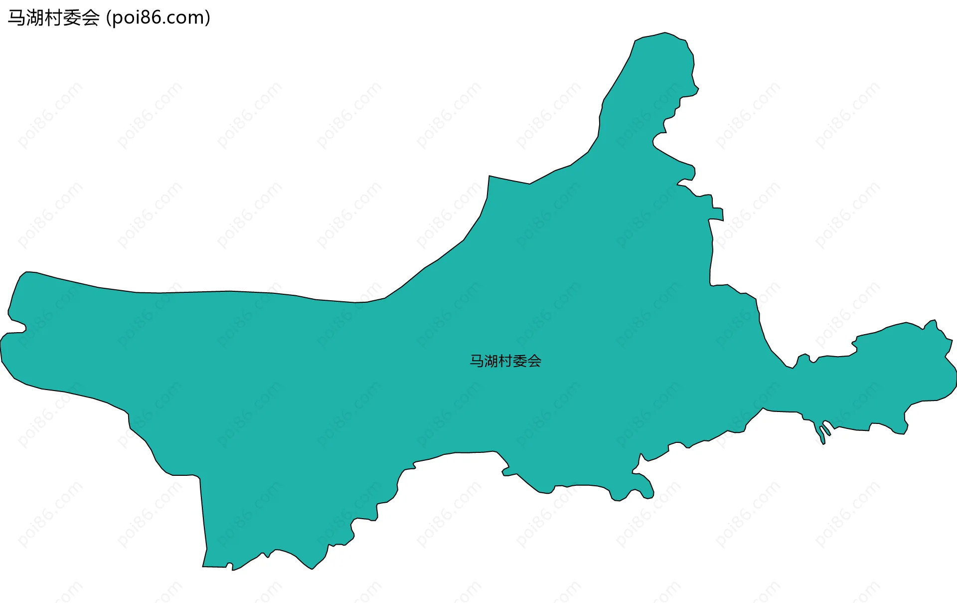 马湖村委会边界地图