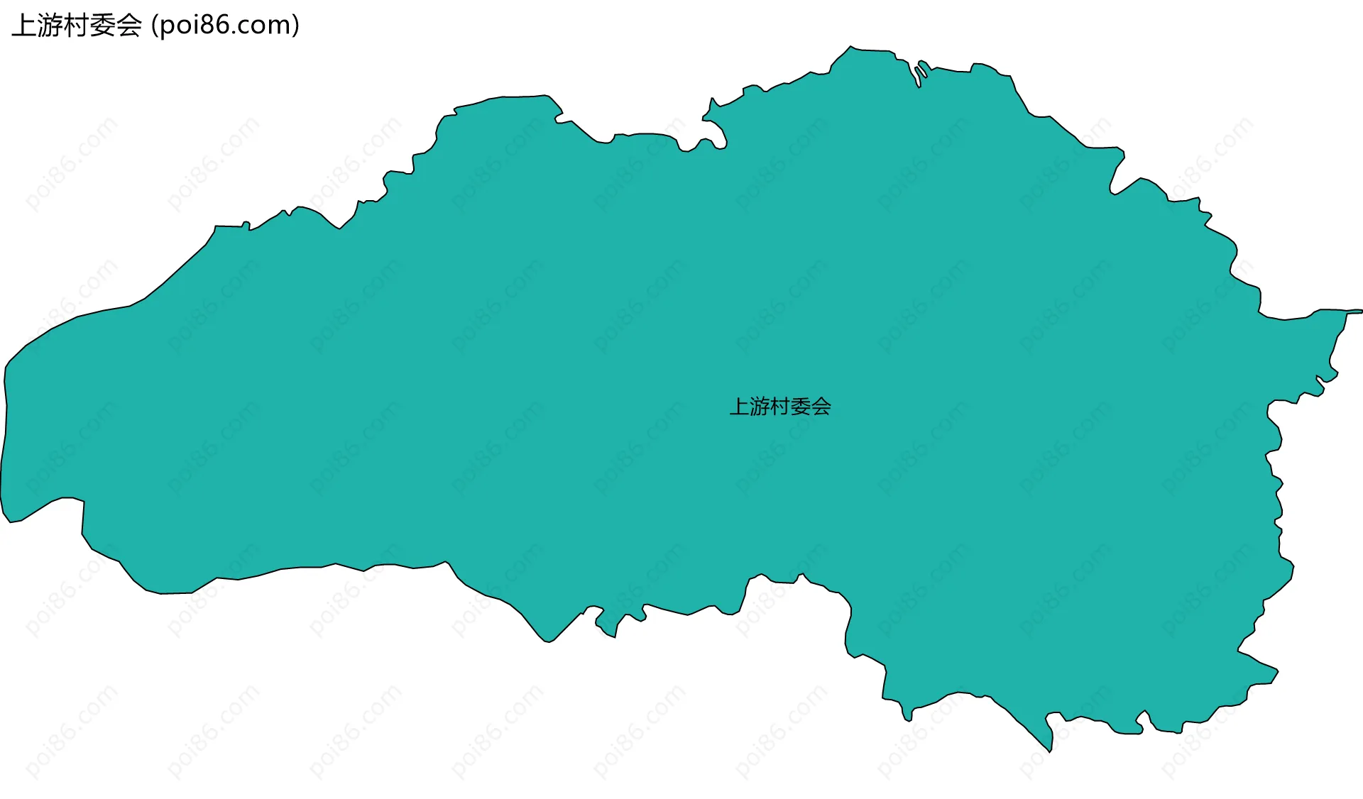 上游村委会边界地图