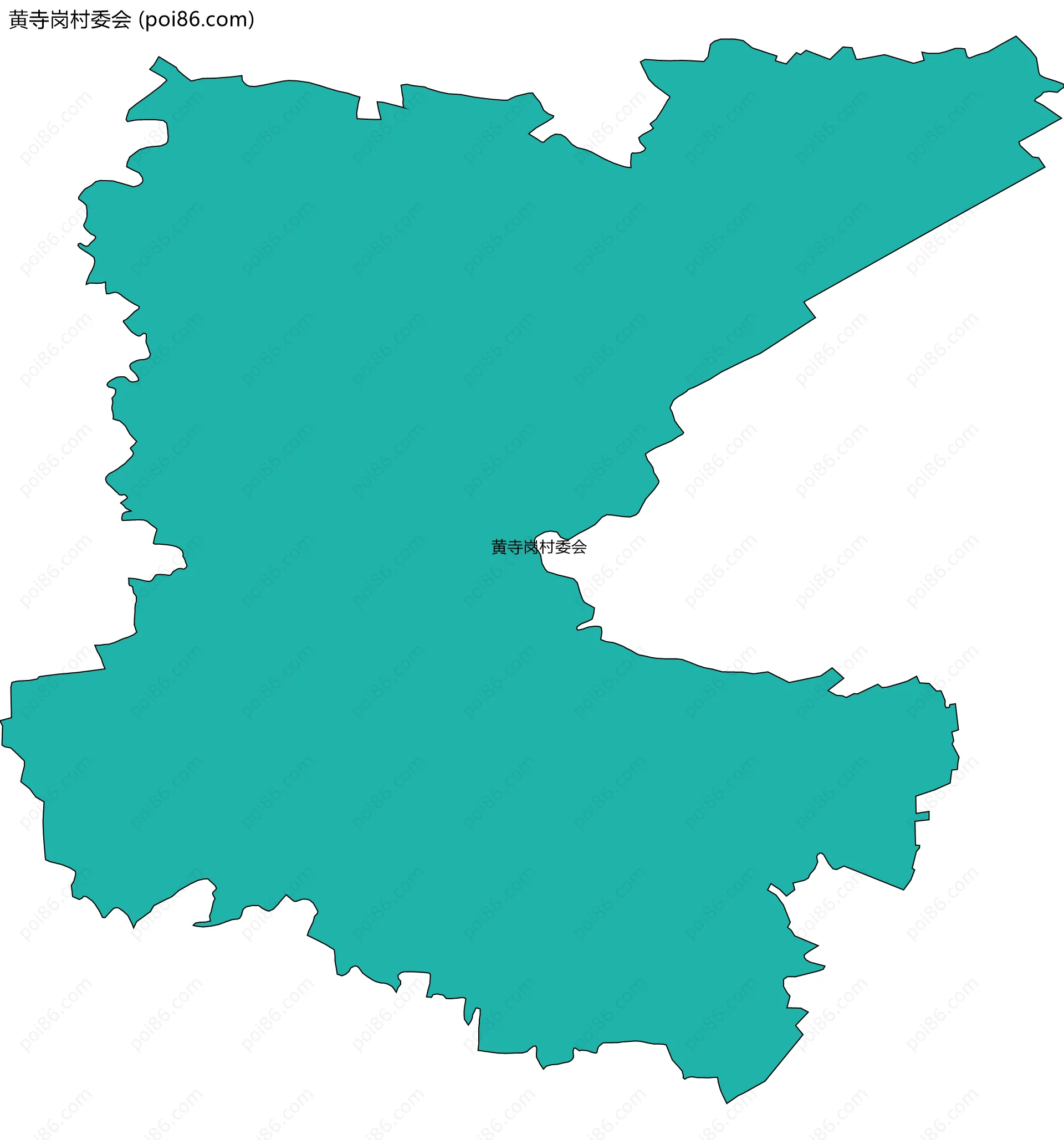 黄寺岗村委会边界地图