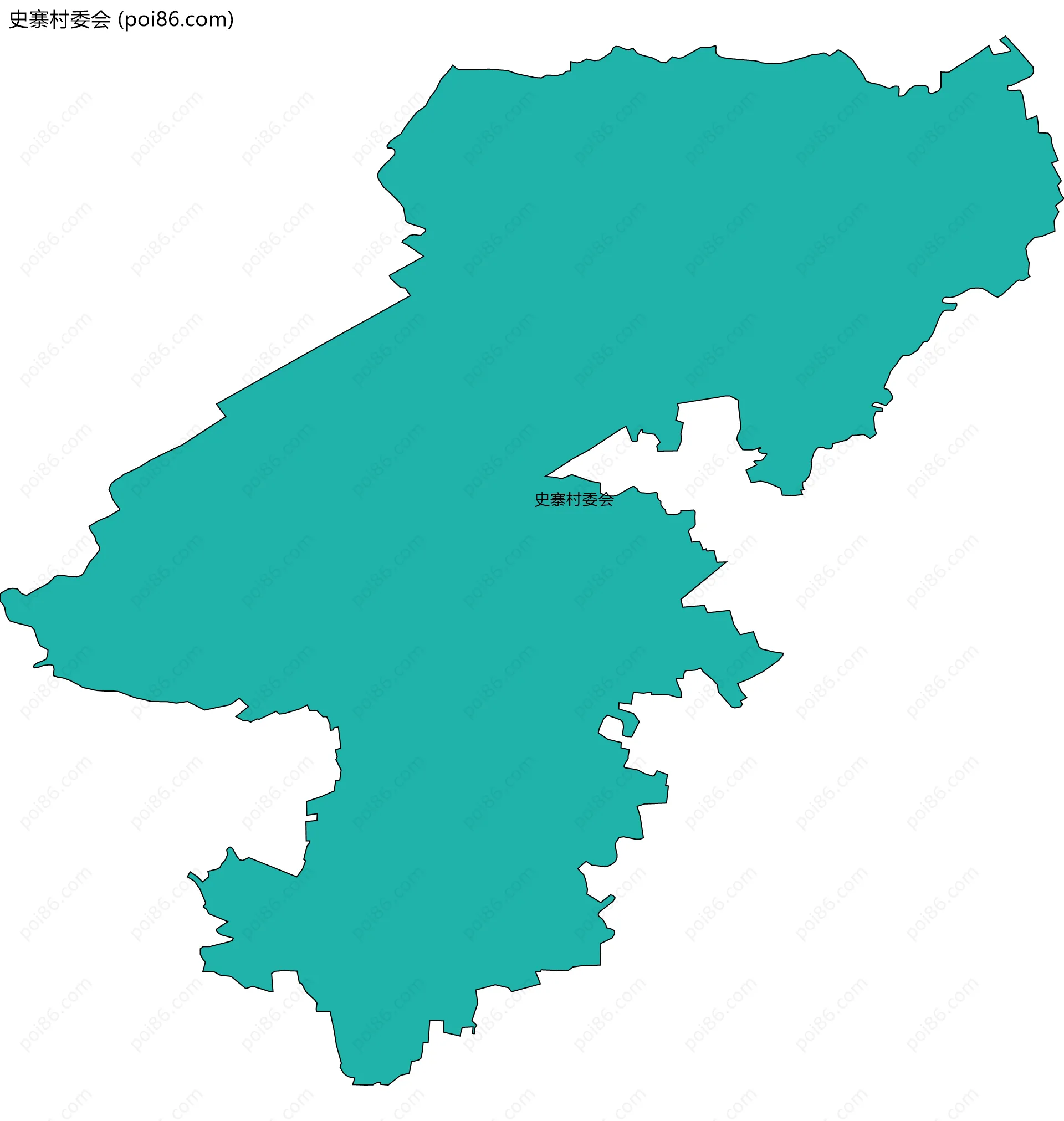 史寨村委会边界地图