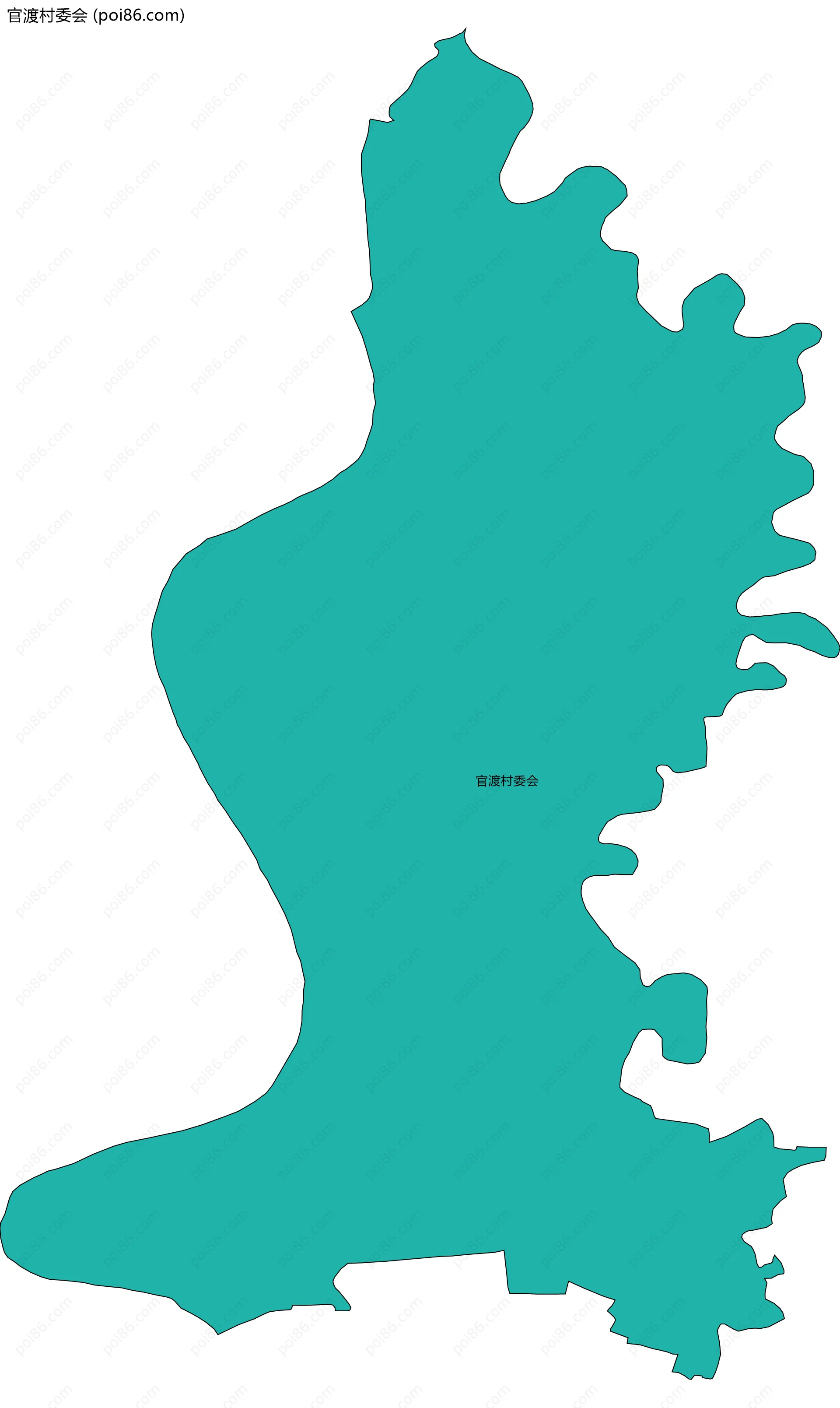 官渡村委会边界地图