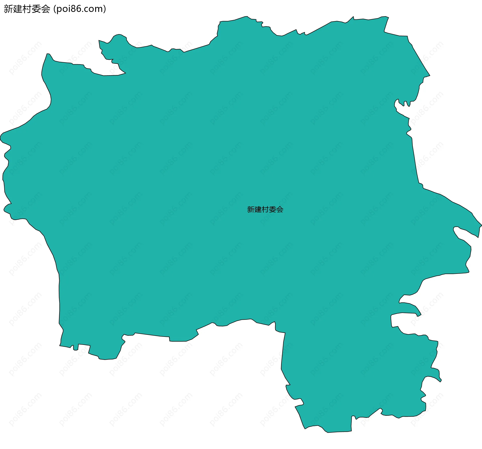 新建村委会边界地图