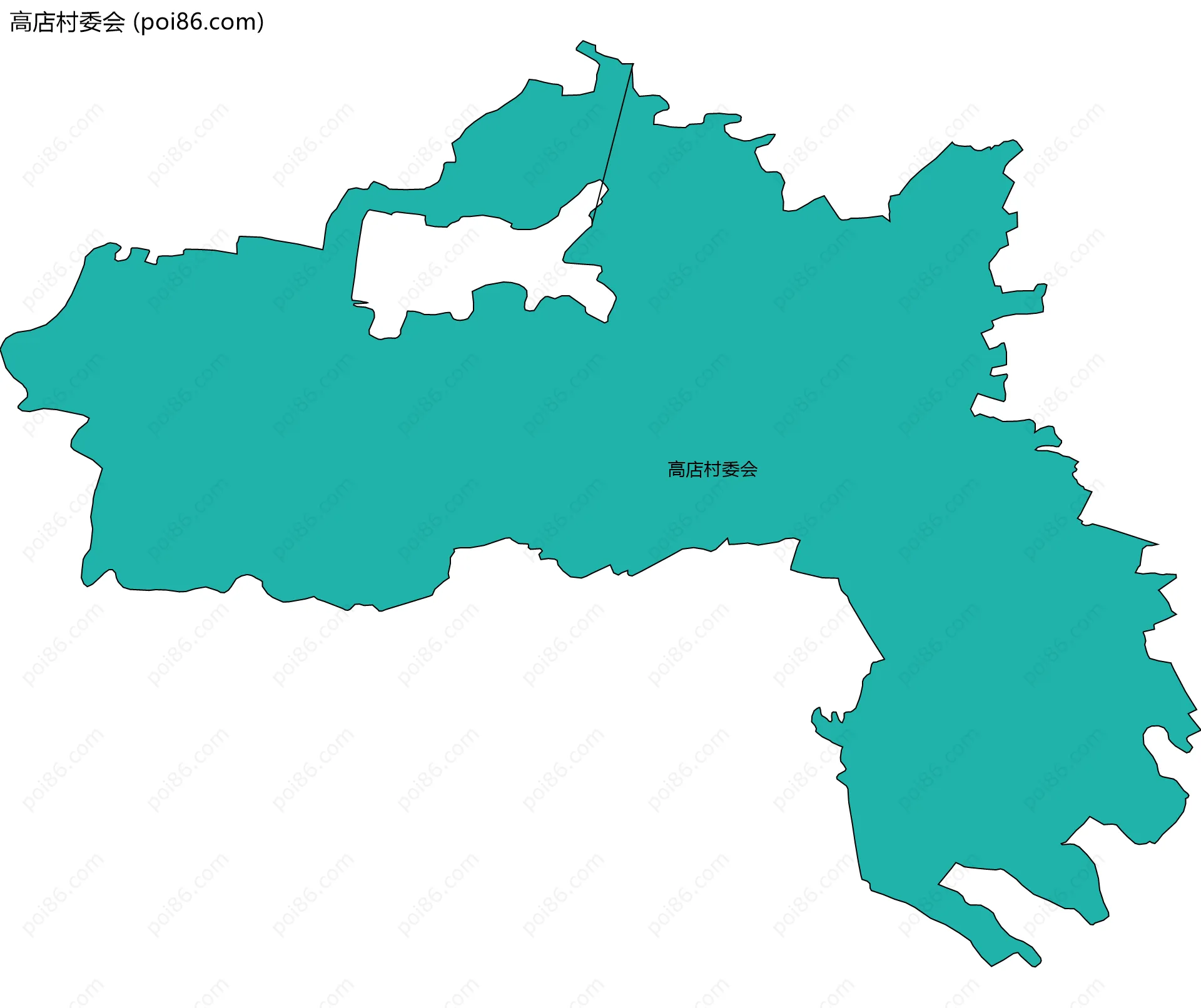 高店村委会边界地图