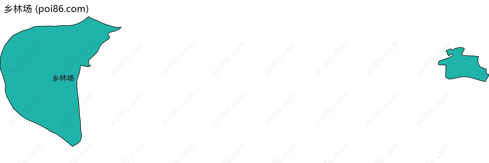 乡林场边界地图