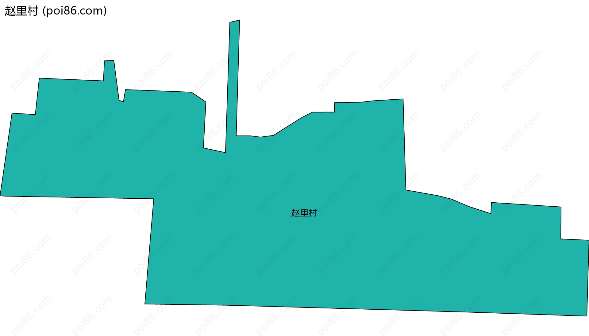 赵里村边界地图
