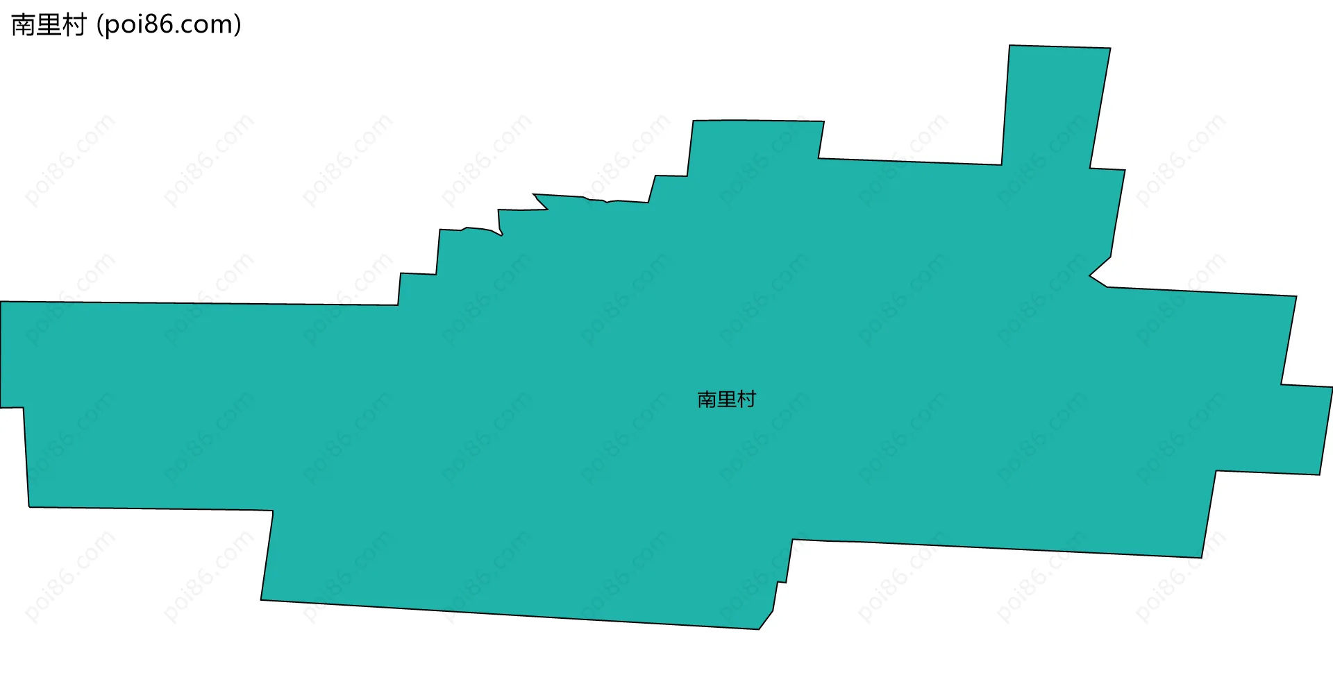 南里村边界地图