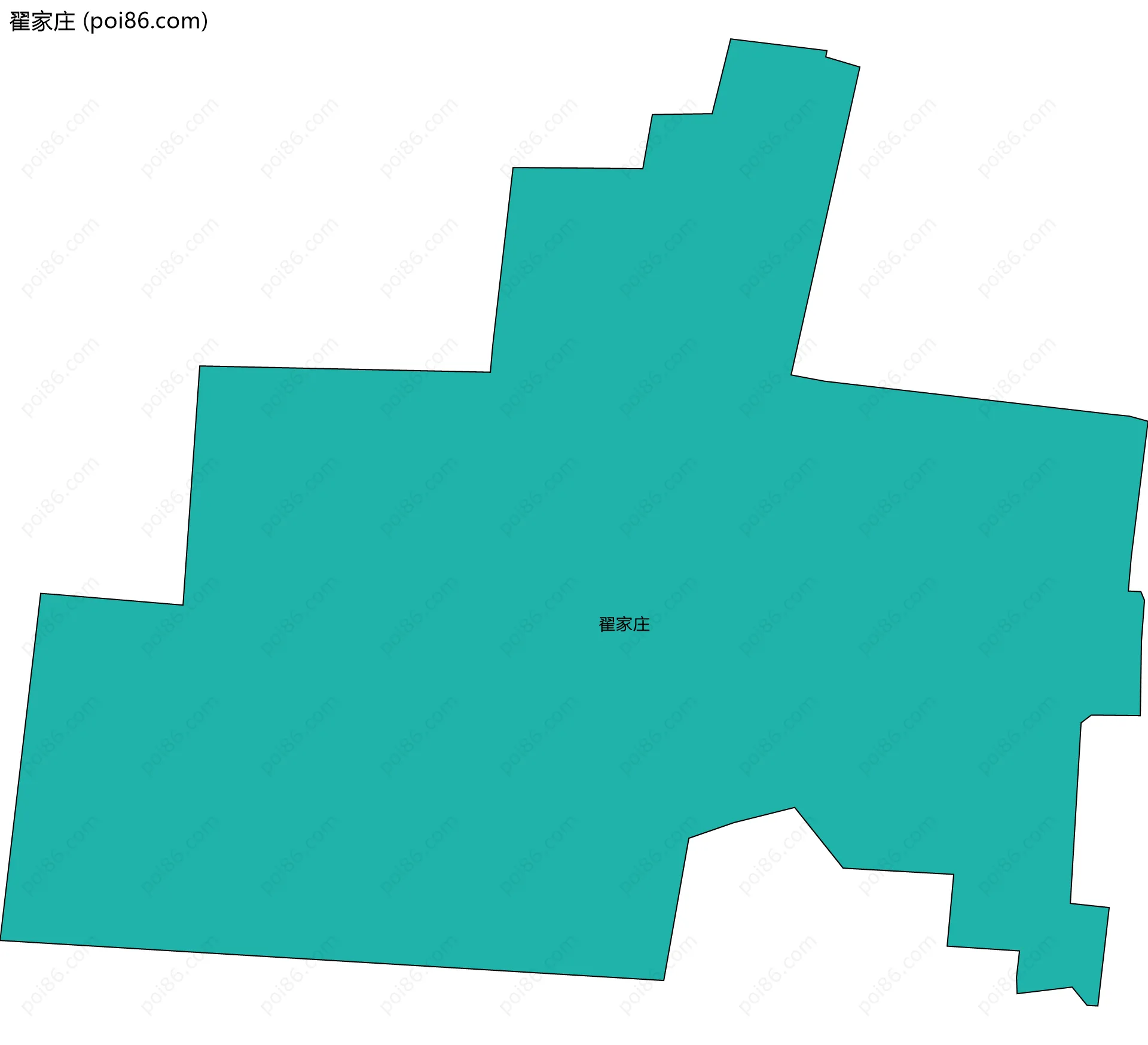 翟家庄边界地图