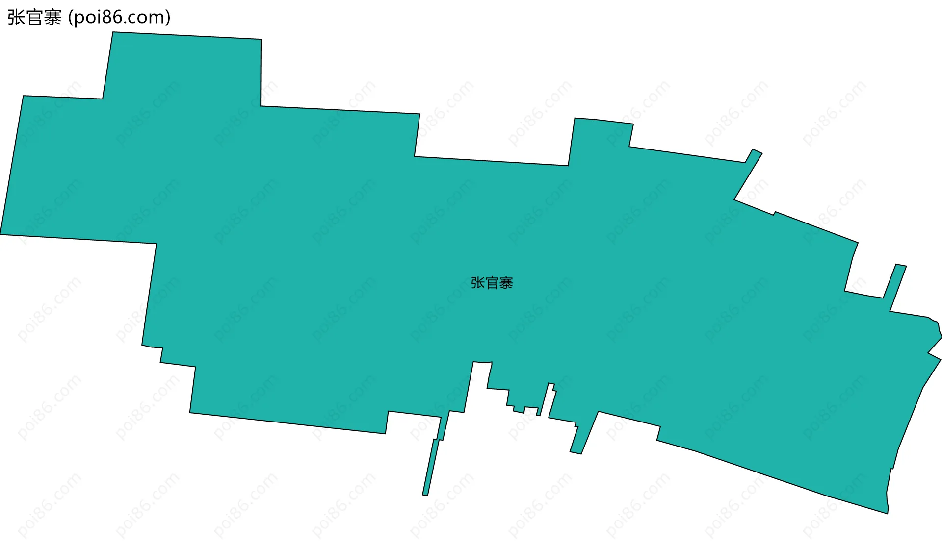 张官寨边界地图