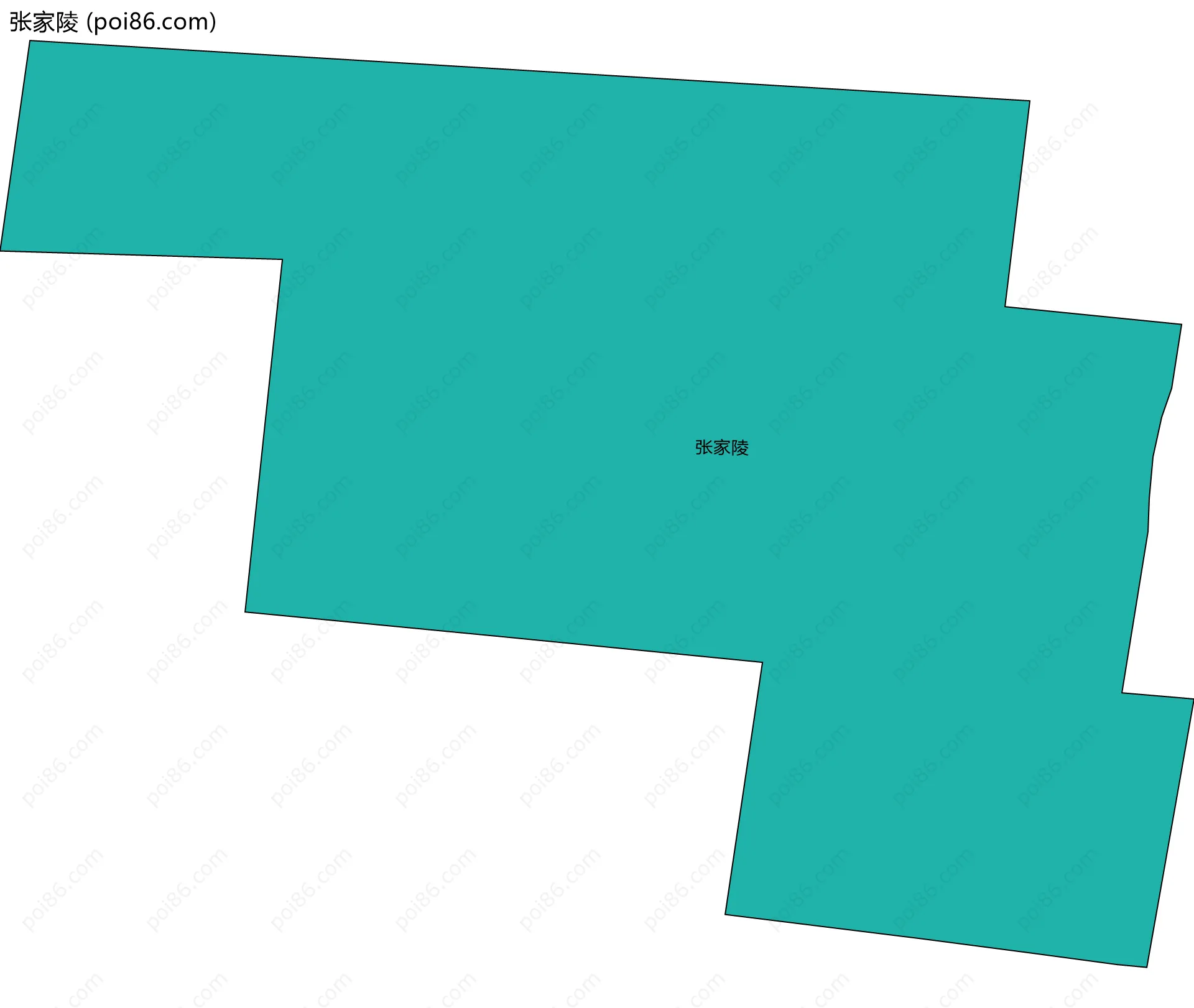张家陵边界地图