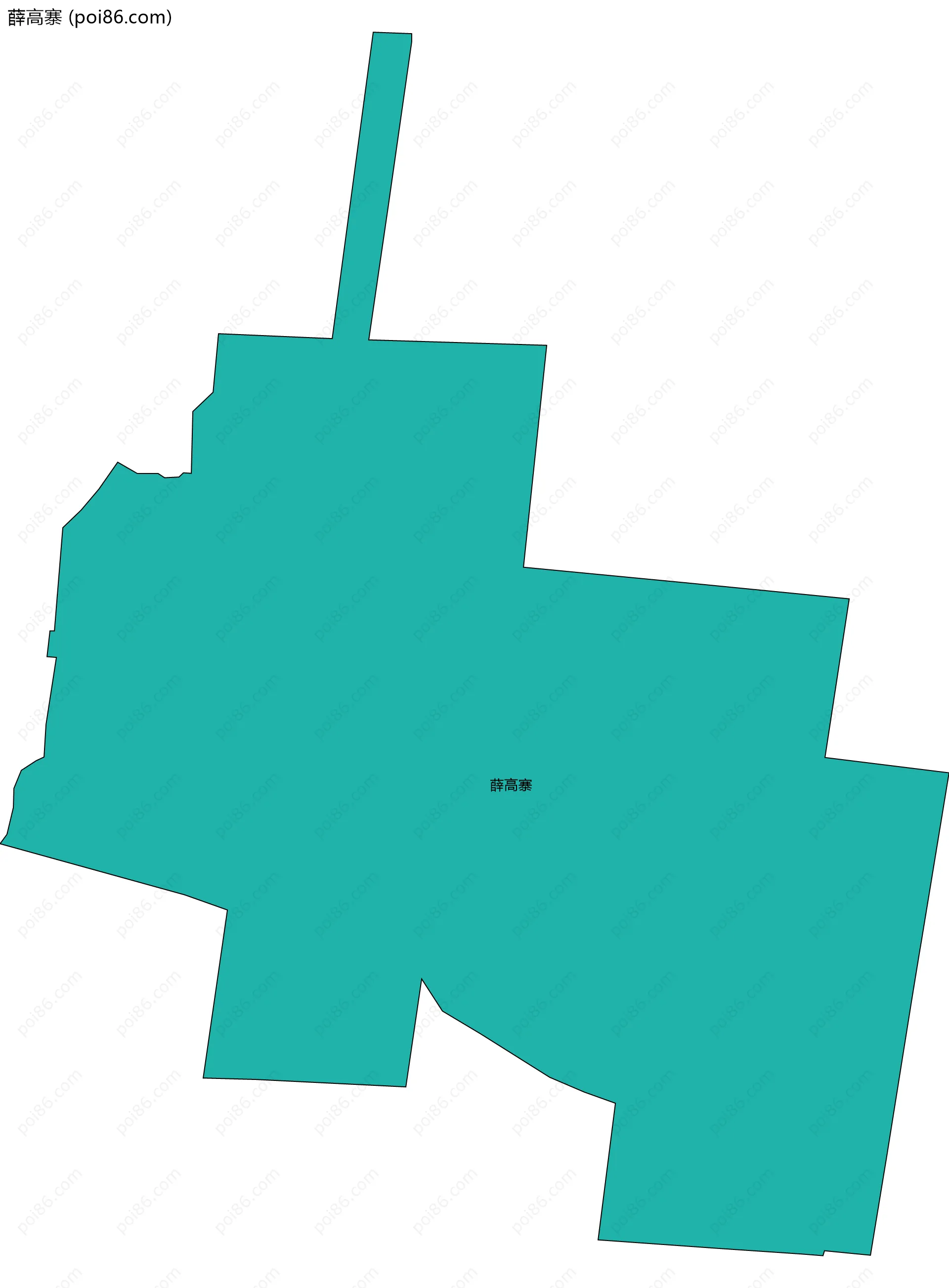 薛高寨边界地图