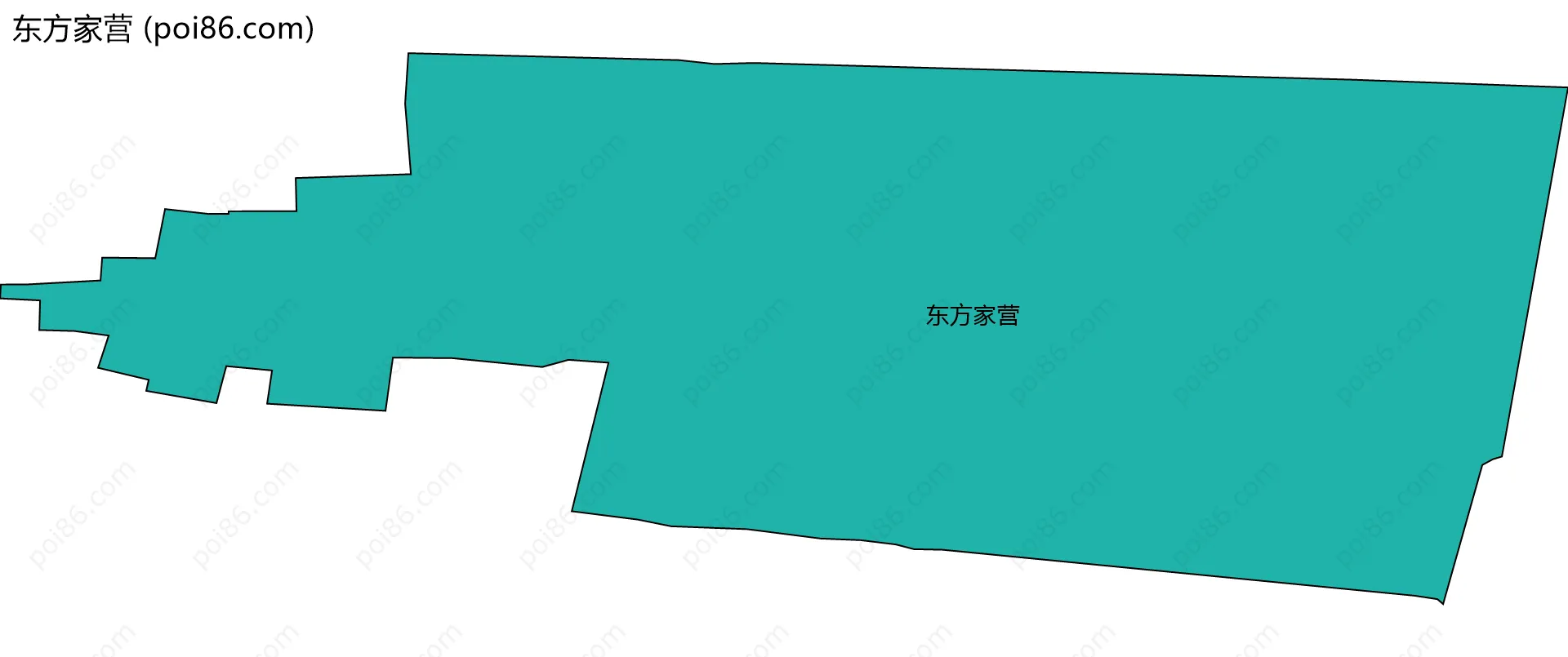 东方家营边界地图