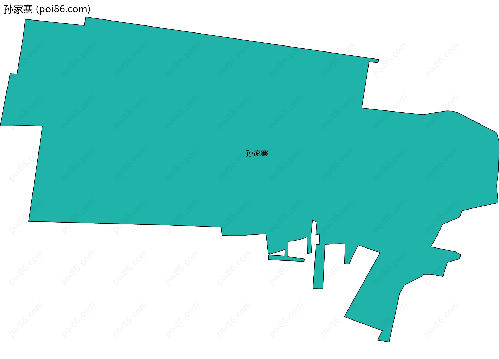 孙家寨边界地图