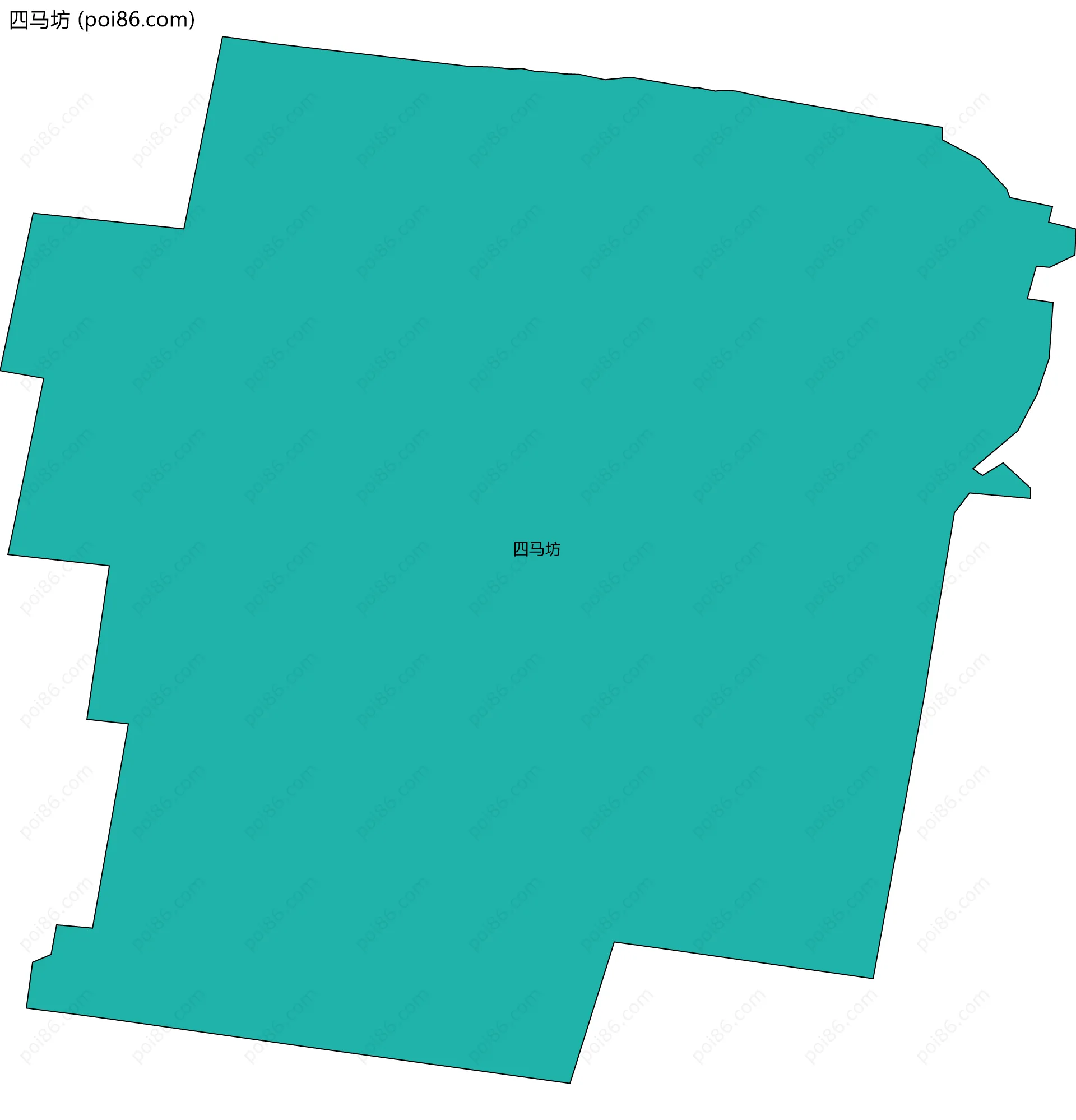 四马坊边界地图
