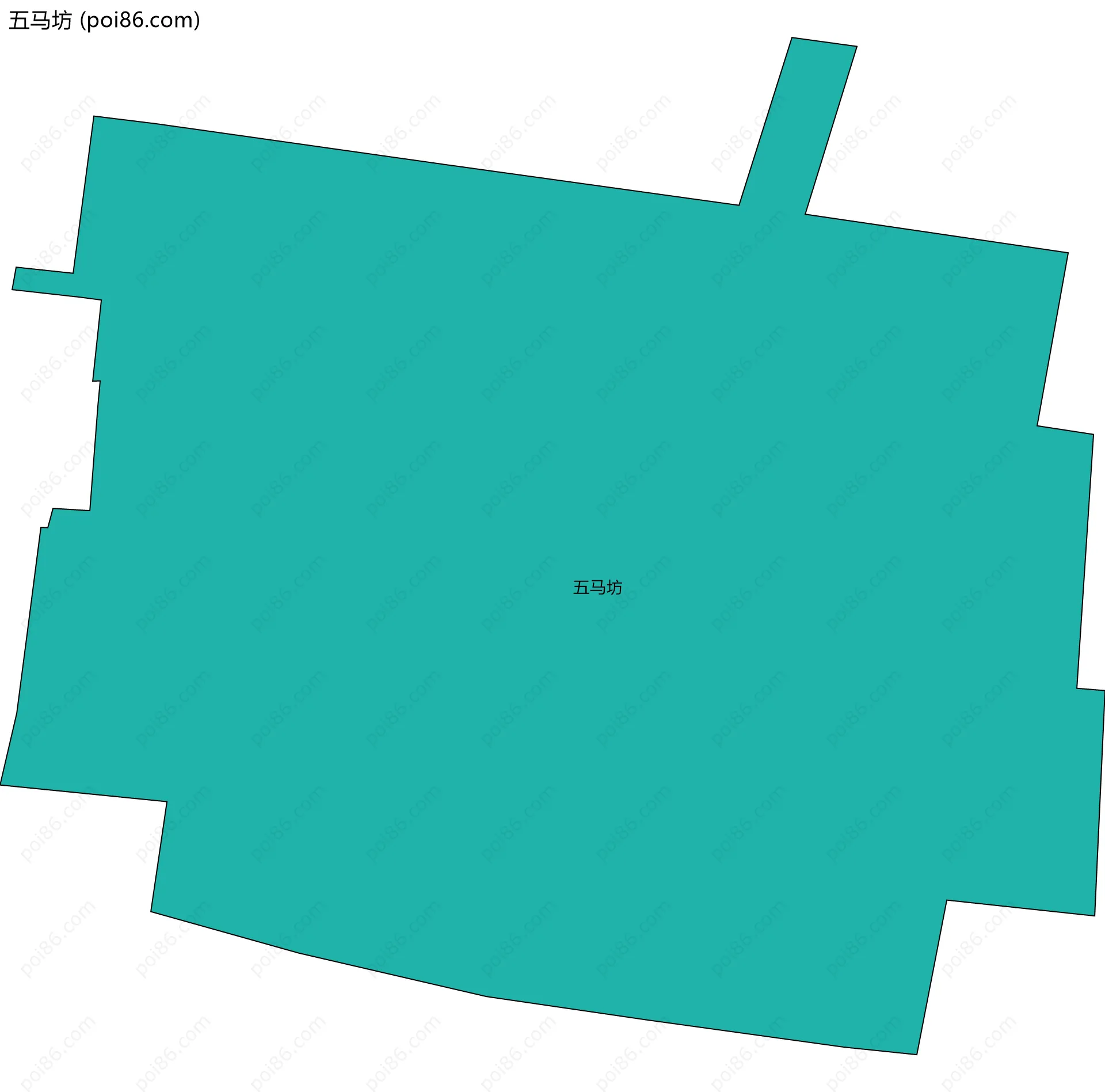 五马坊边界地图