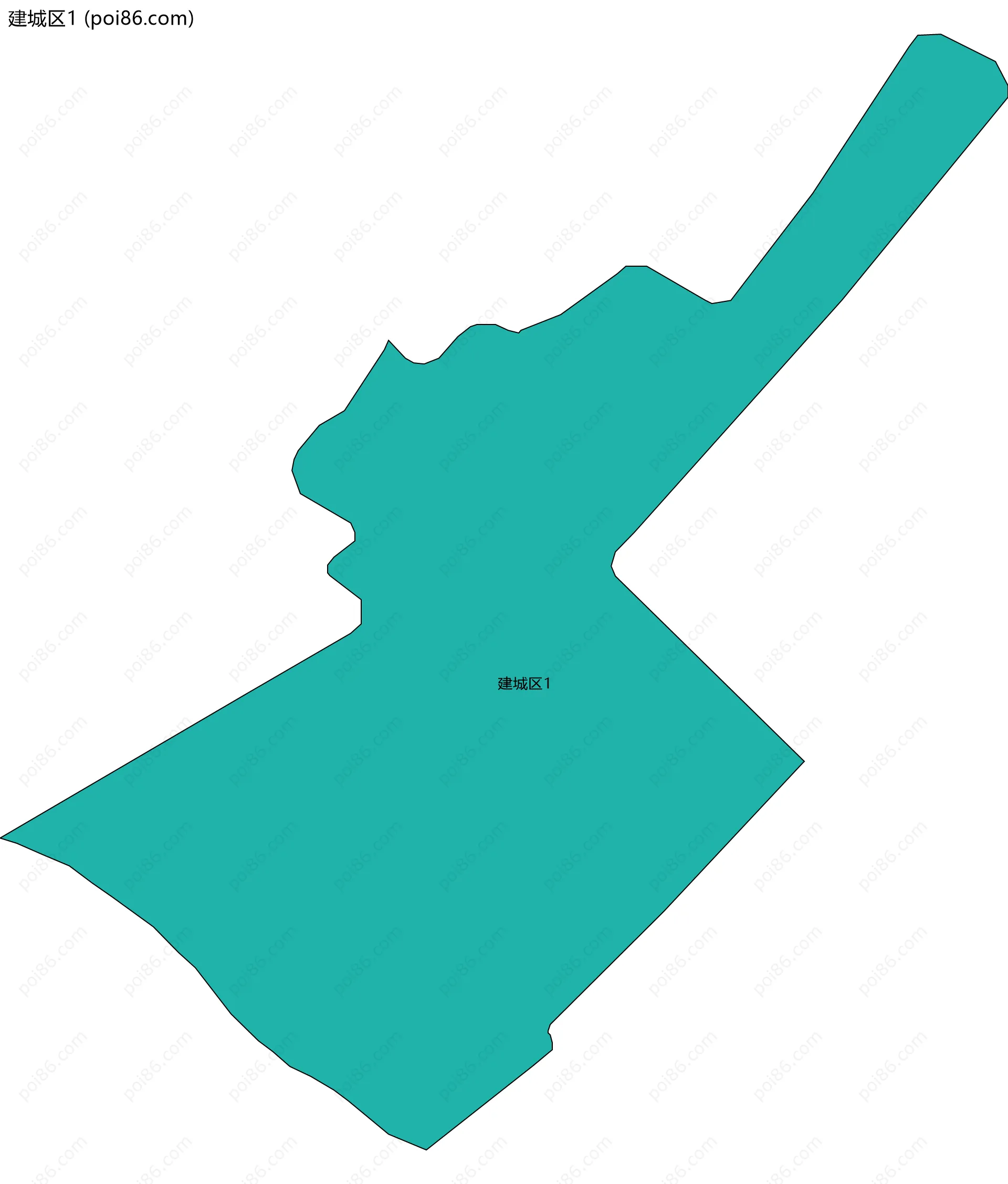 建城区1边界地图