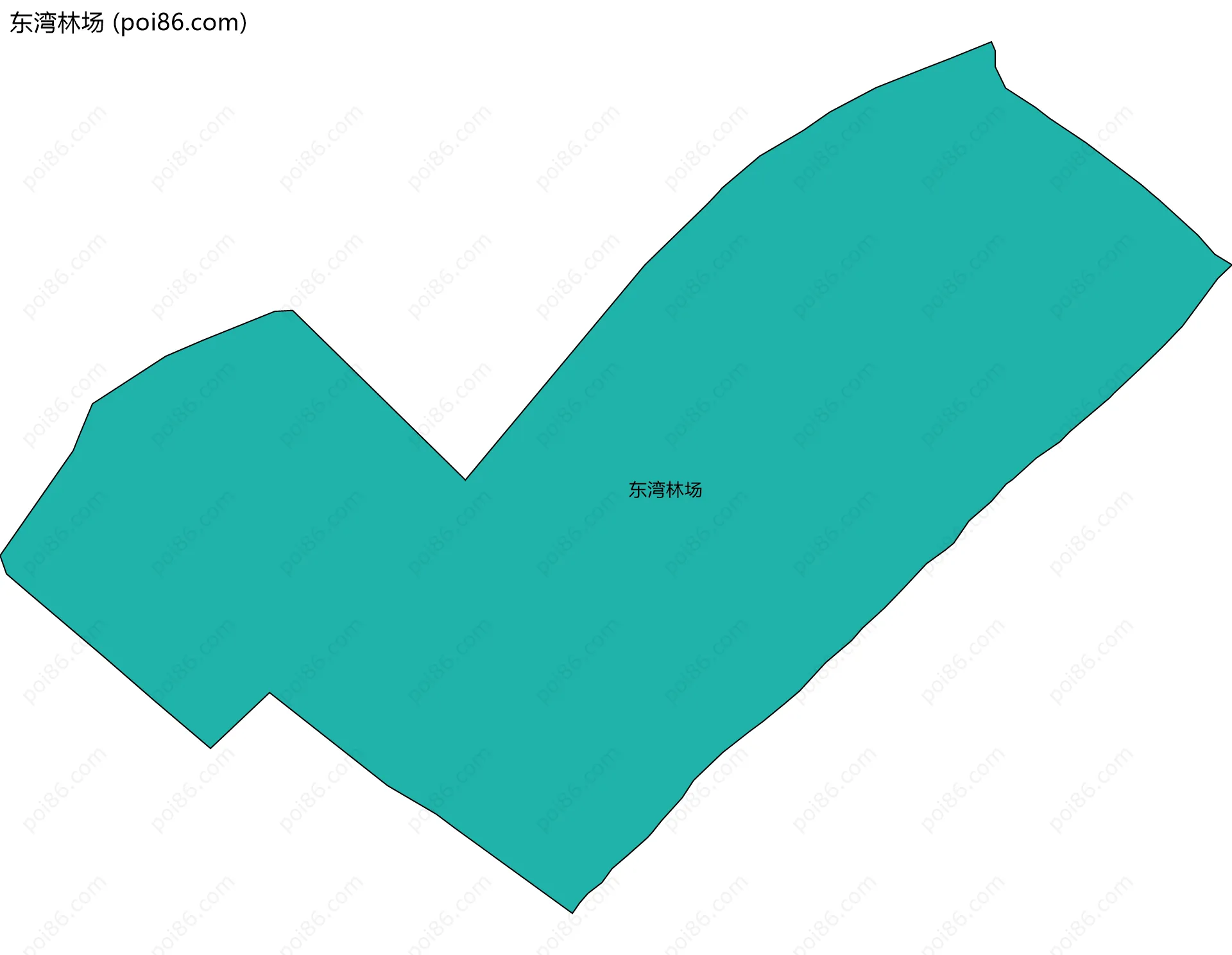 东湾林场边界地图