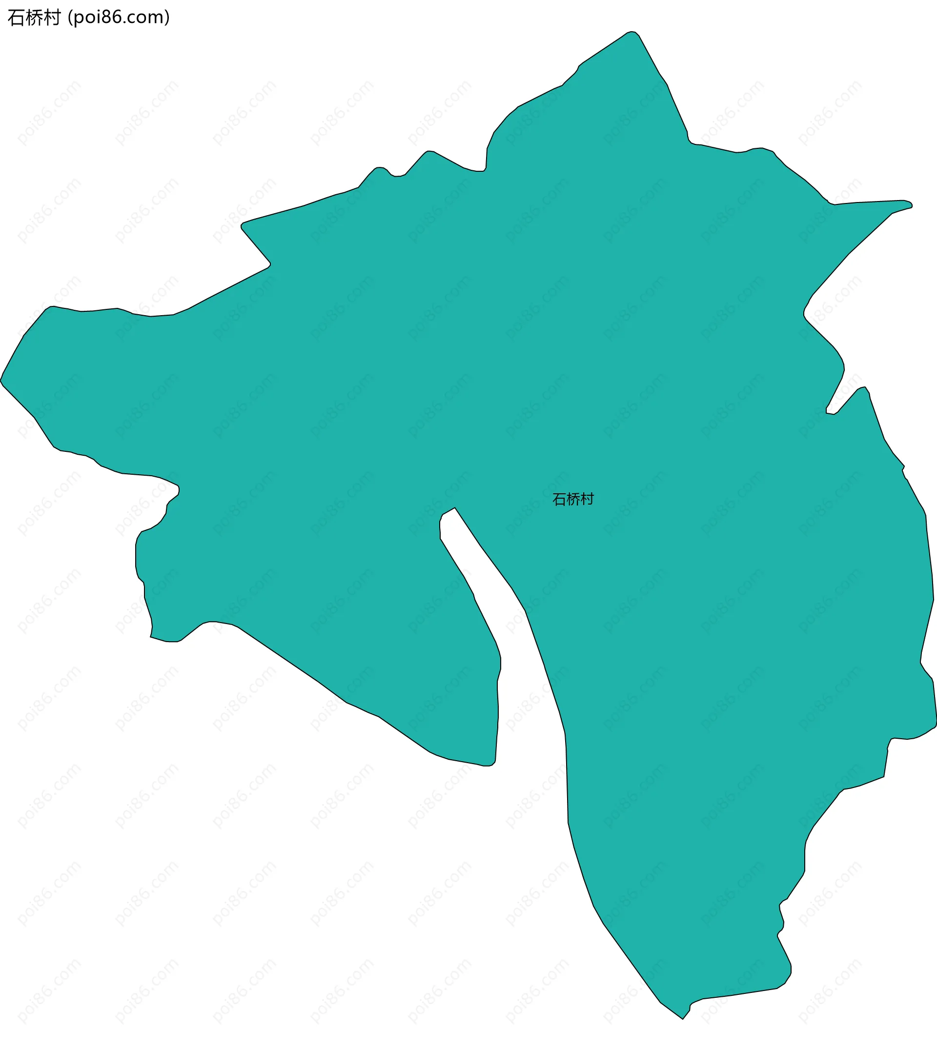 石桥村边界地图