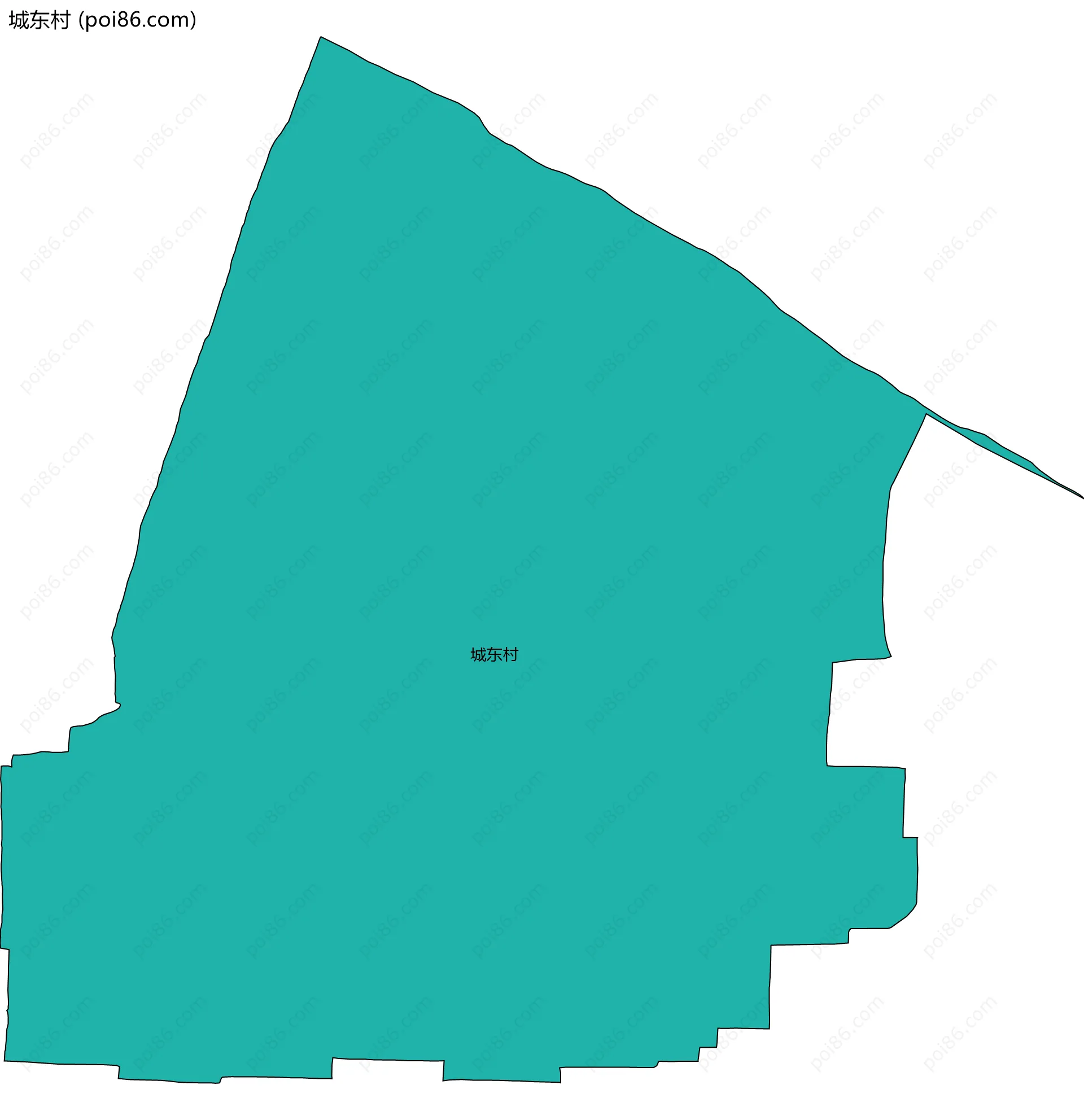 城东村边界地图