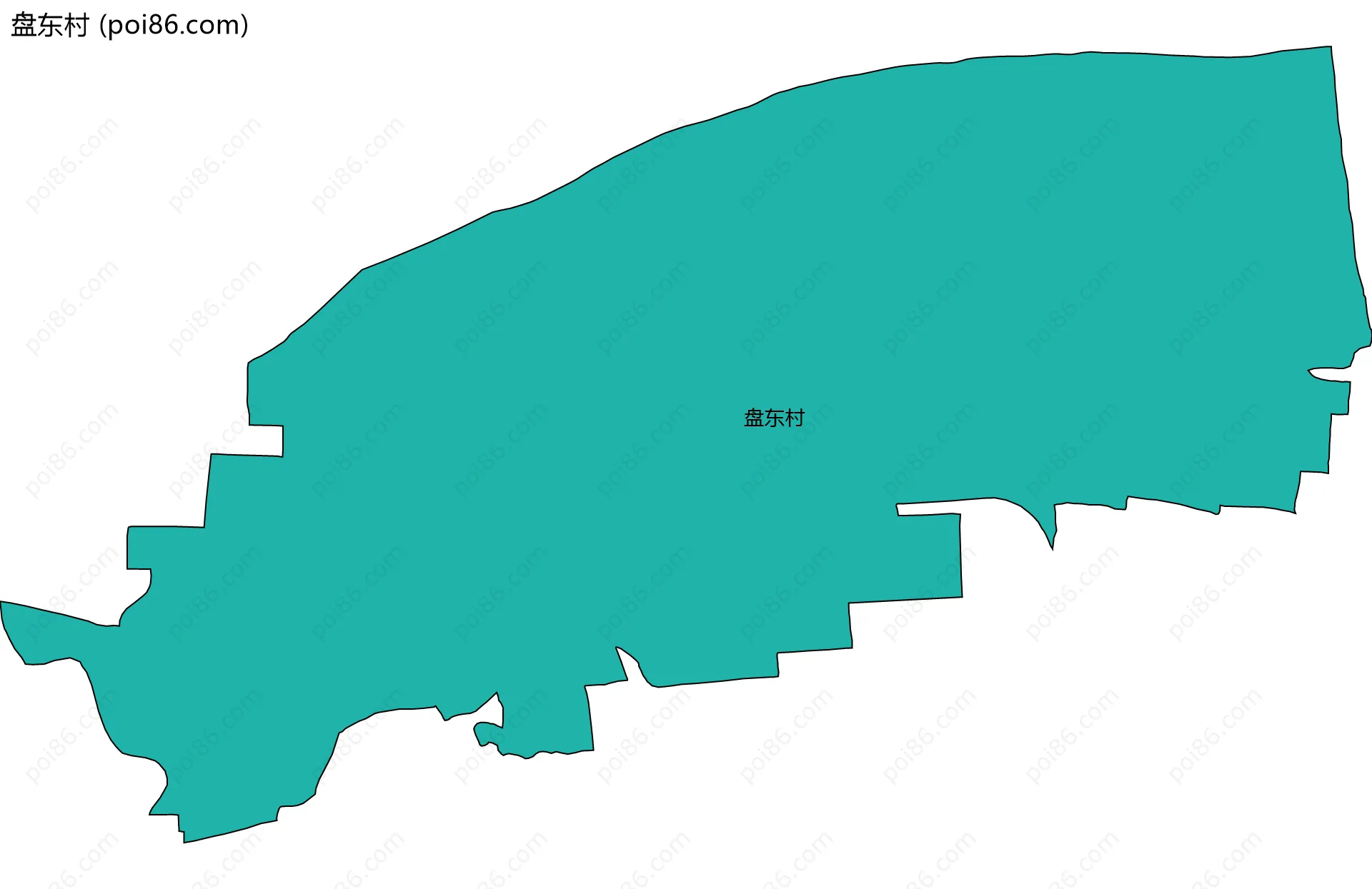 盘东村边界地图