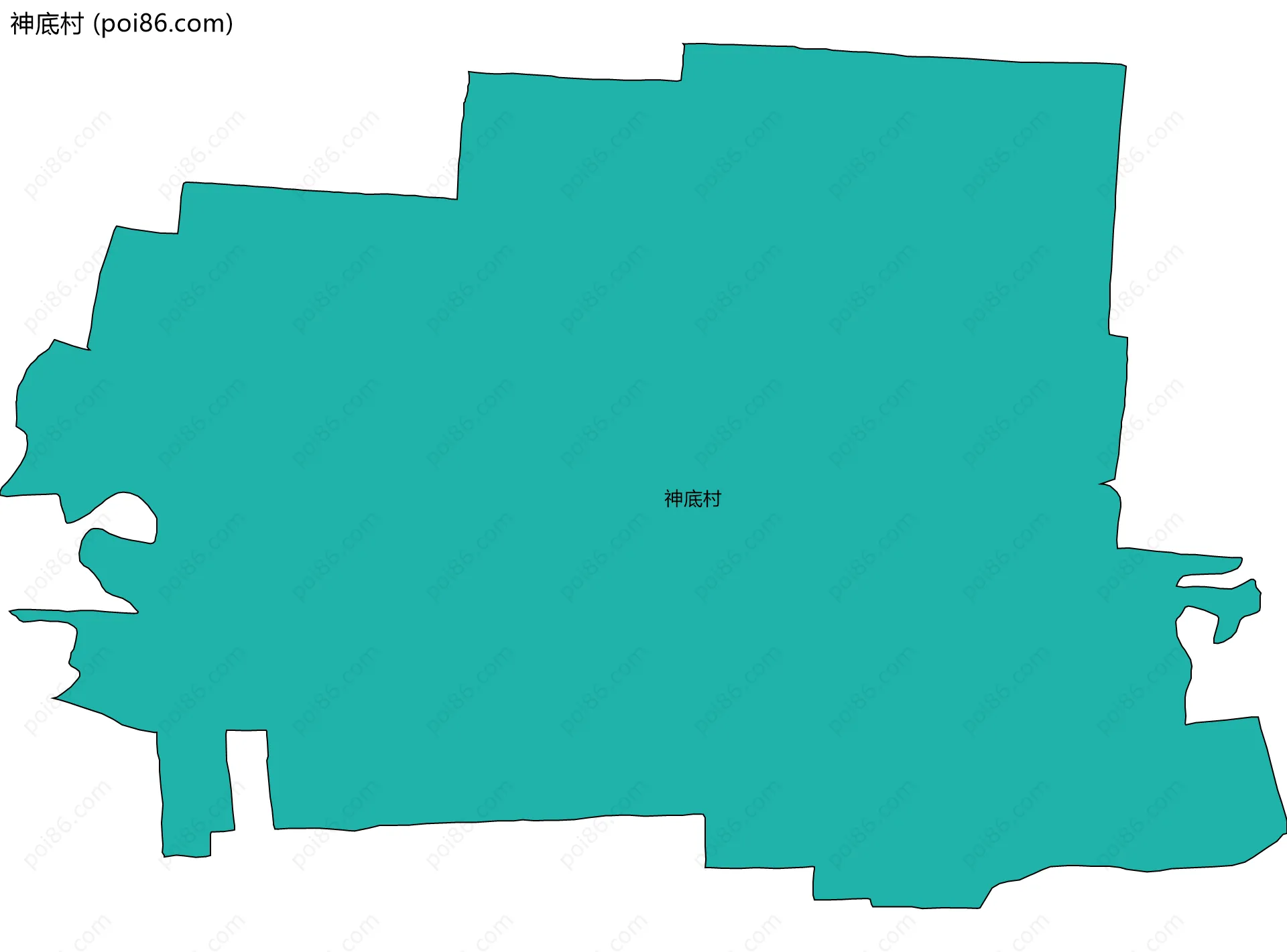 神底村边界地图