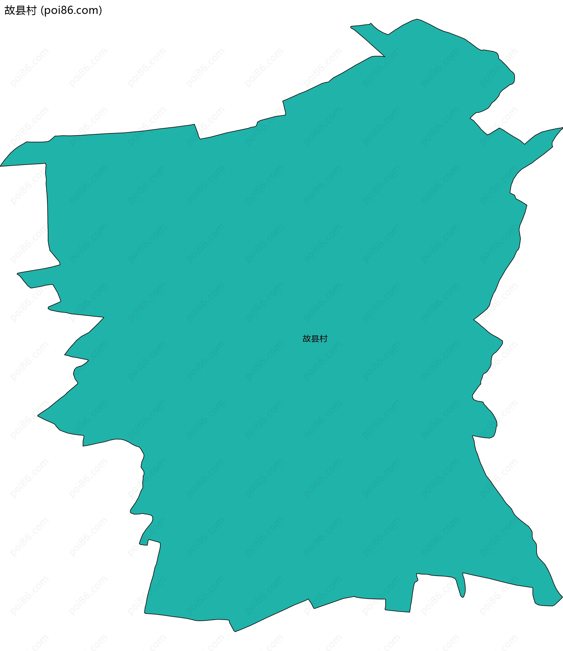 故县村边界地图