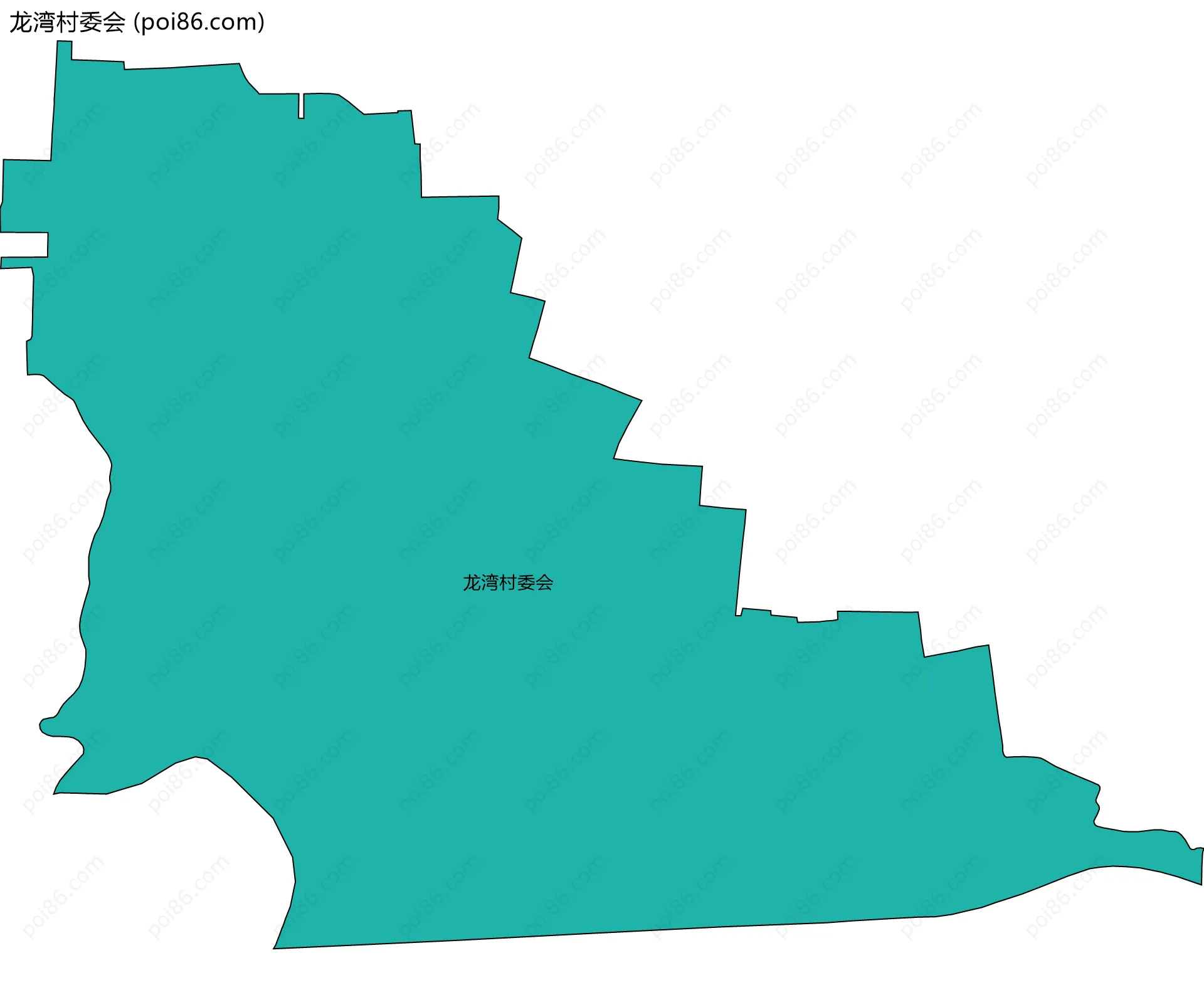 龙湾村委会边界地图