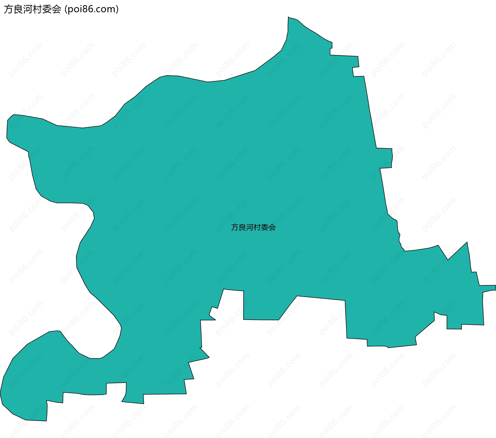 方良河村委会边界地图