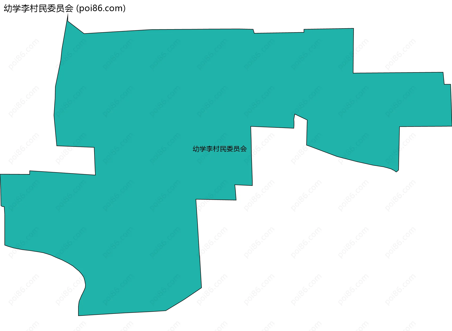 幼学李村民委员会边界地图