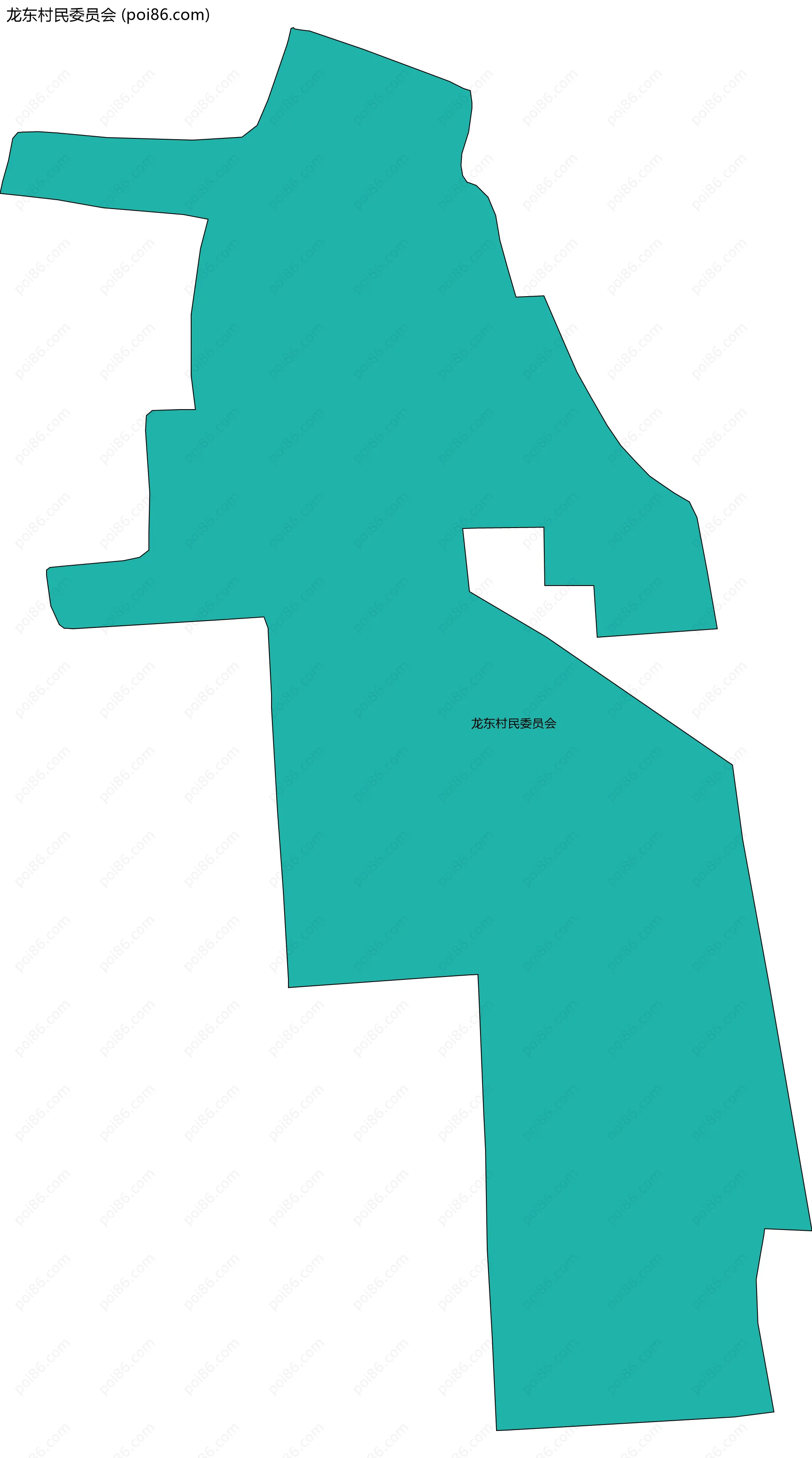 龙东村民委员会边界地图