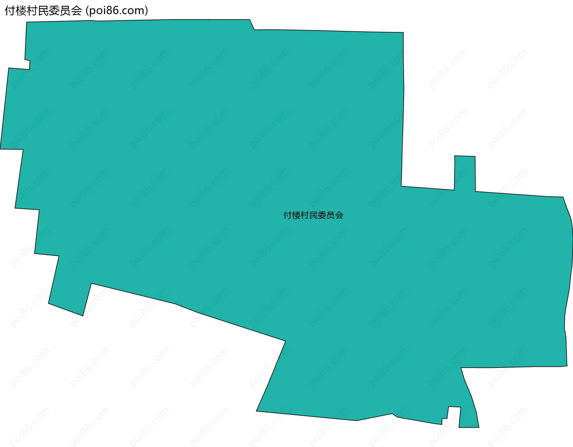 付楼村民委员会边界地图