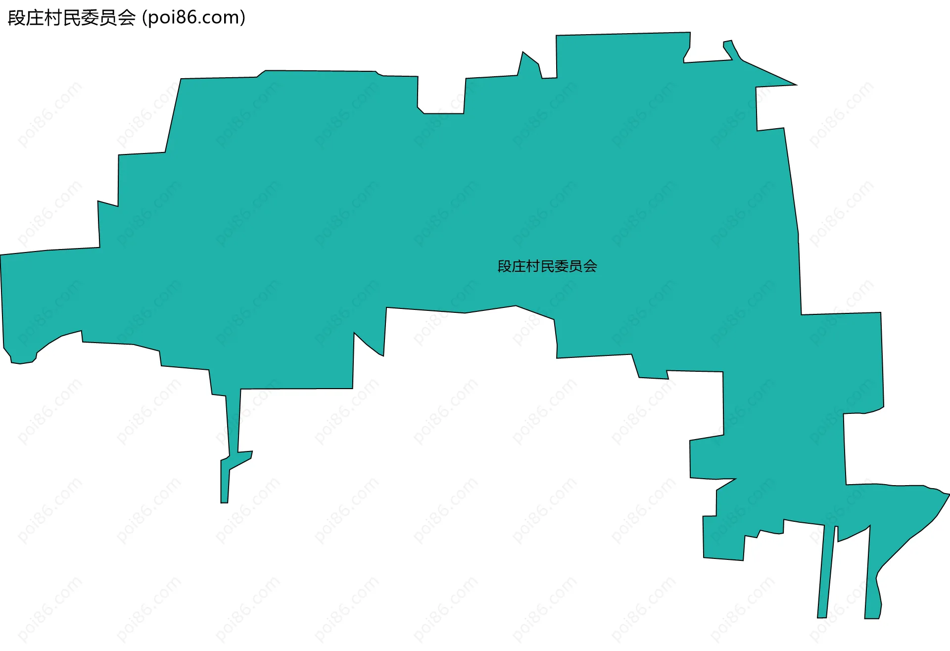 段庄村民委员会边界地图