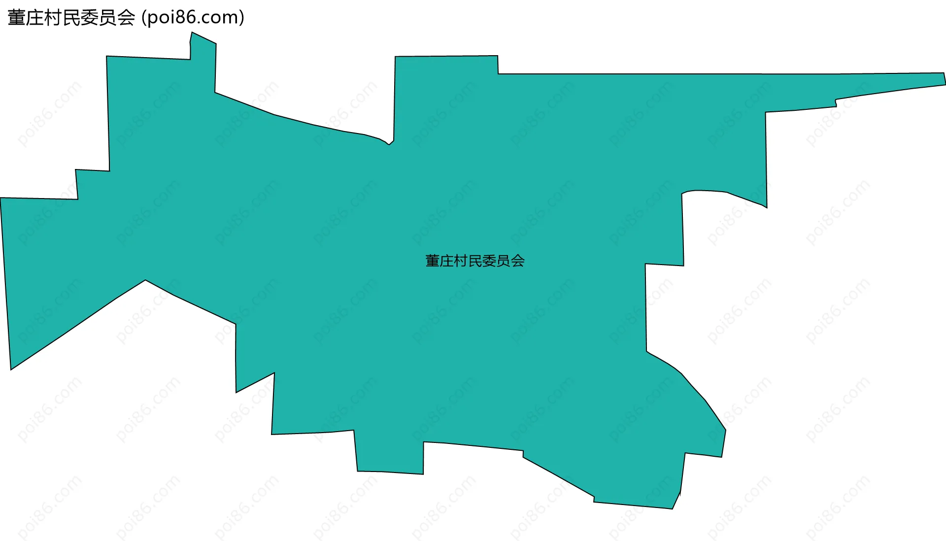 董庄村民委员会边界地图