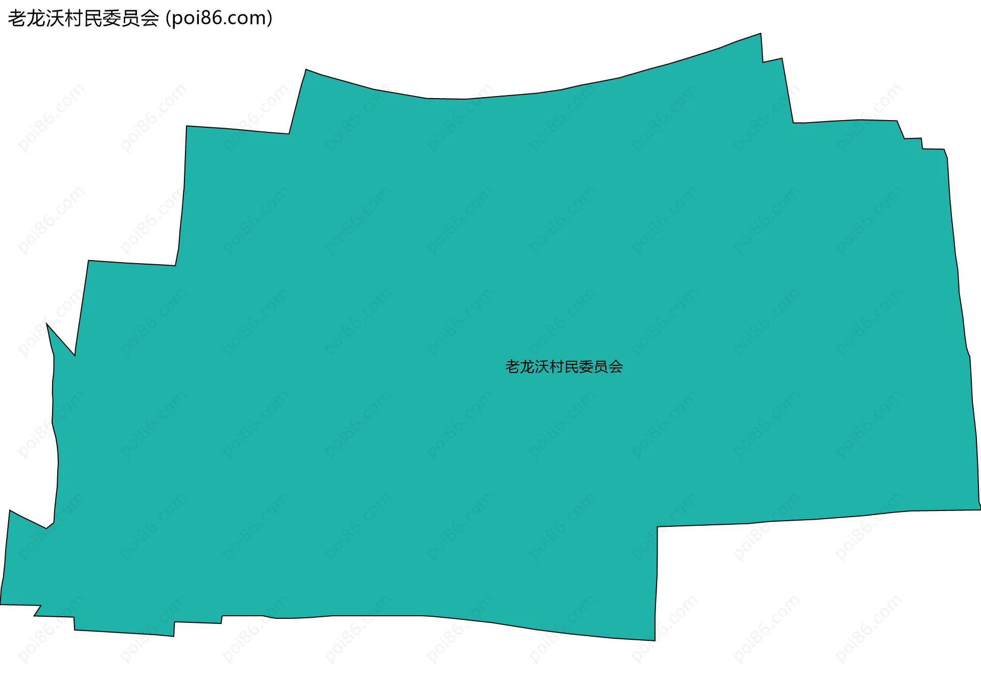老龙沃村民委员会边界地图