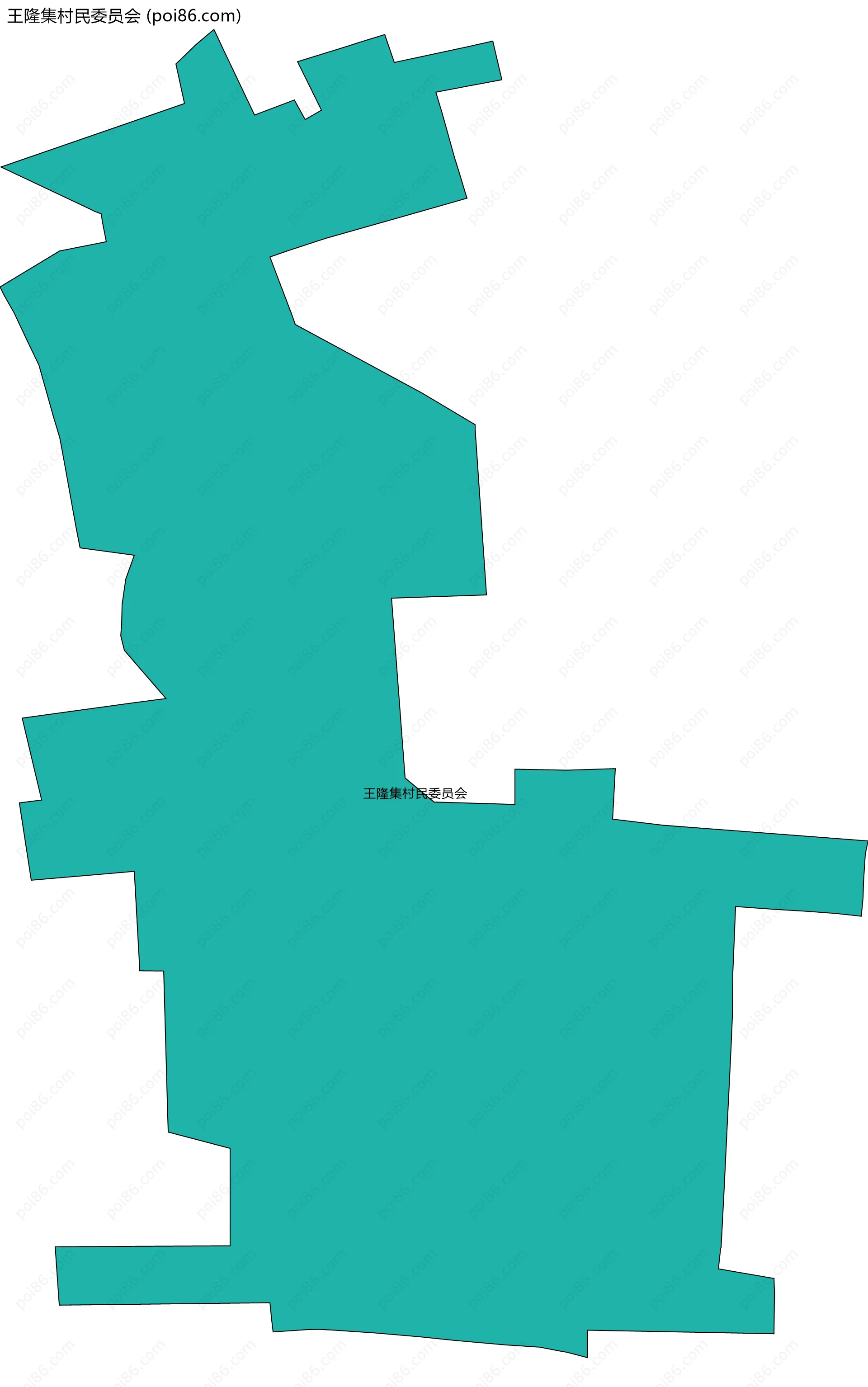 王隆集村民委员会边界地图