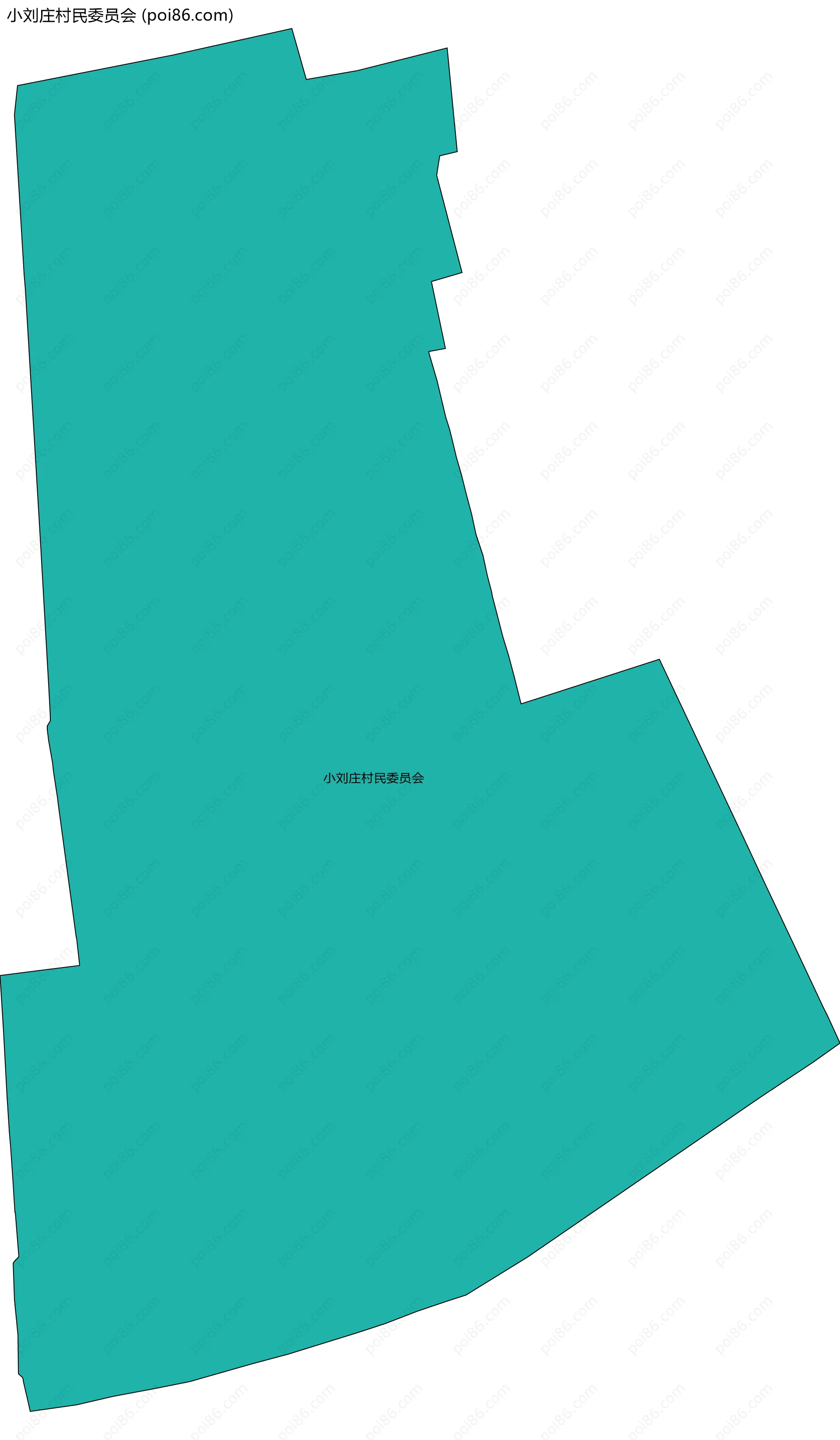 小刘庄村民委员会边界地图