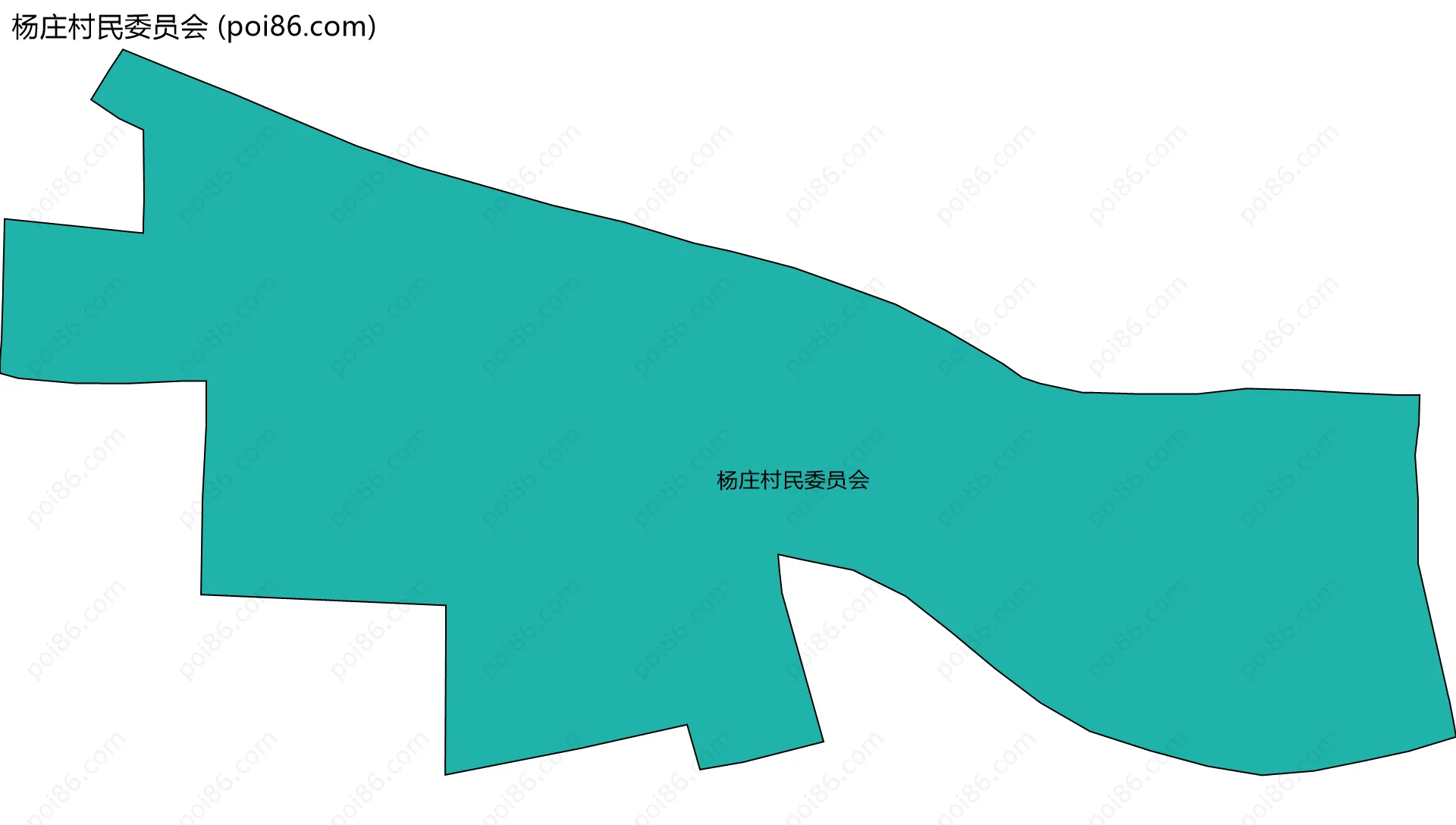杨庄村民委员会边界地图