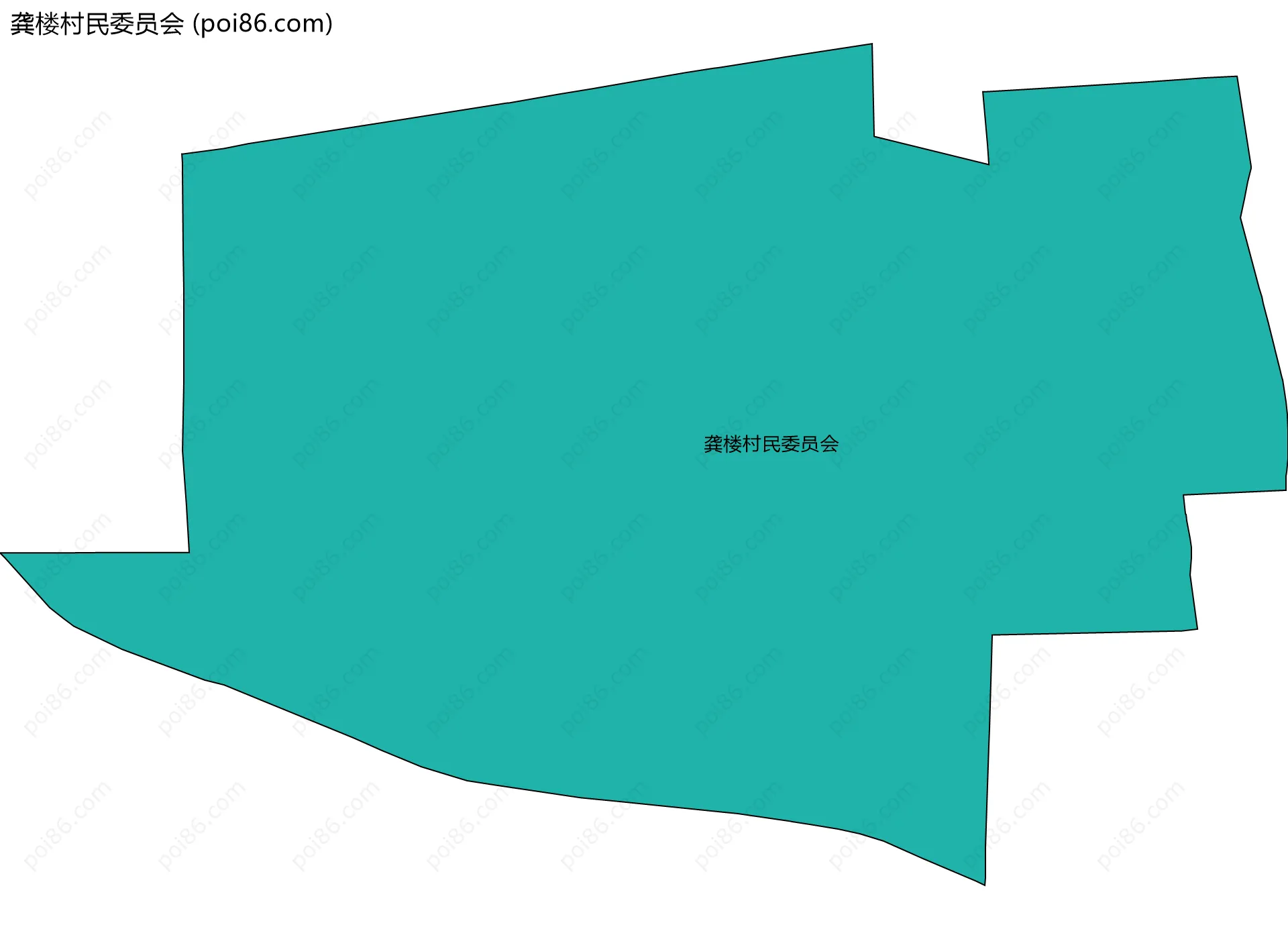 龚楼村民委员会边界地图