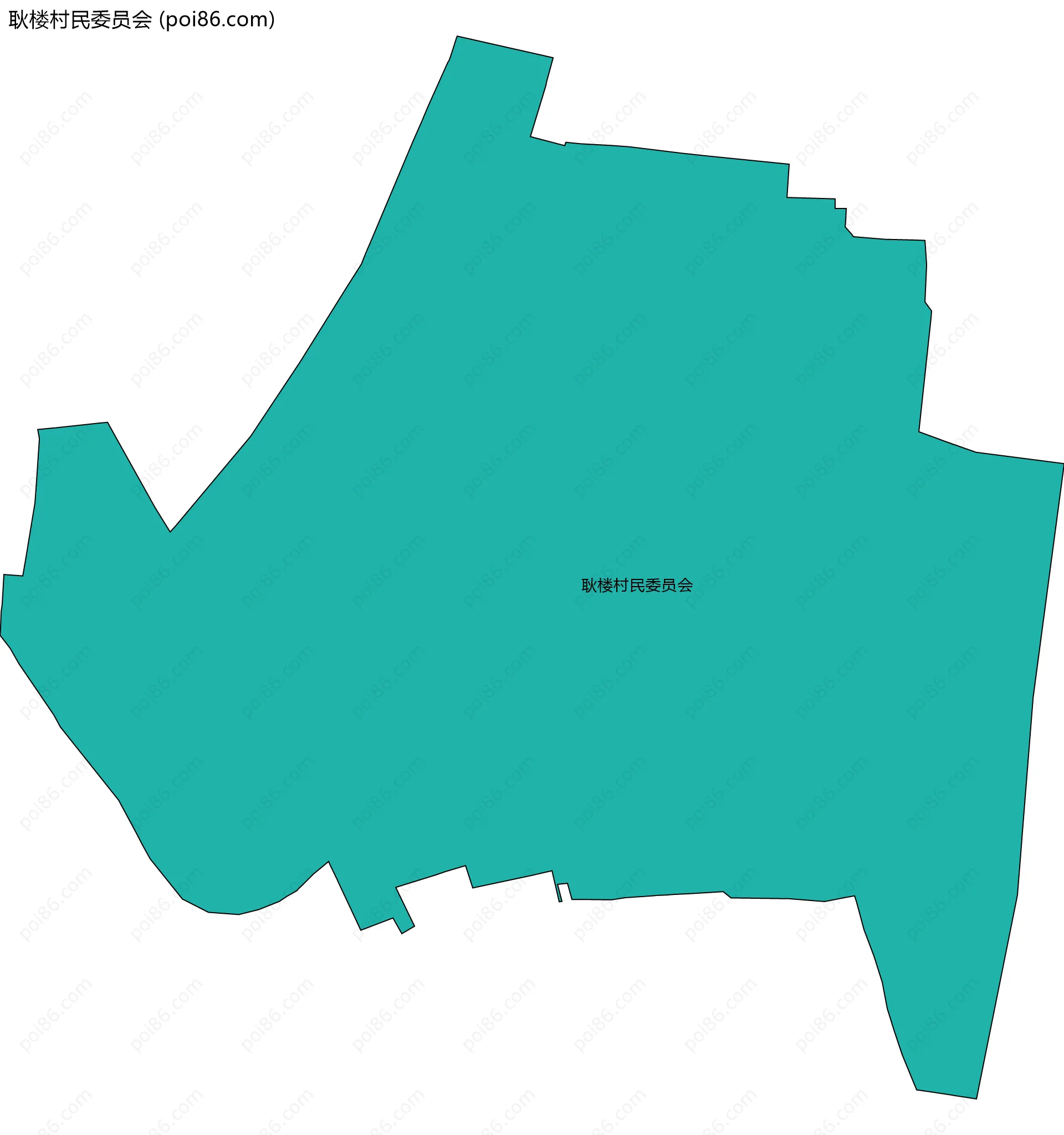 耿楼村民委员会边界地图