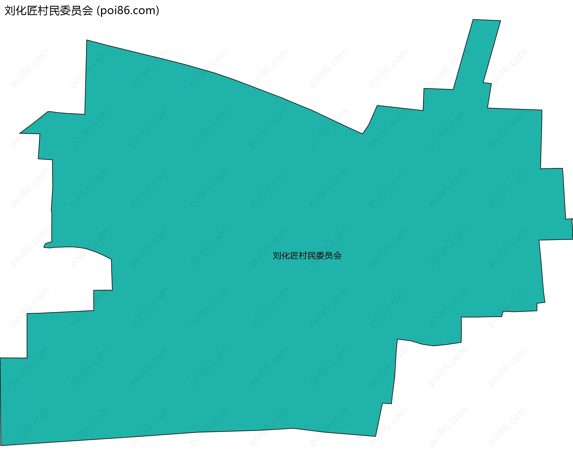 刘化匠村民委员会边界地图
