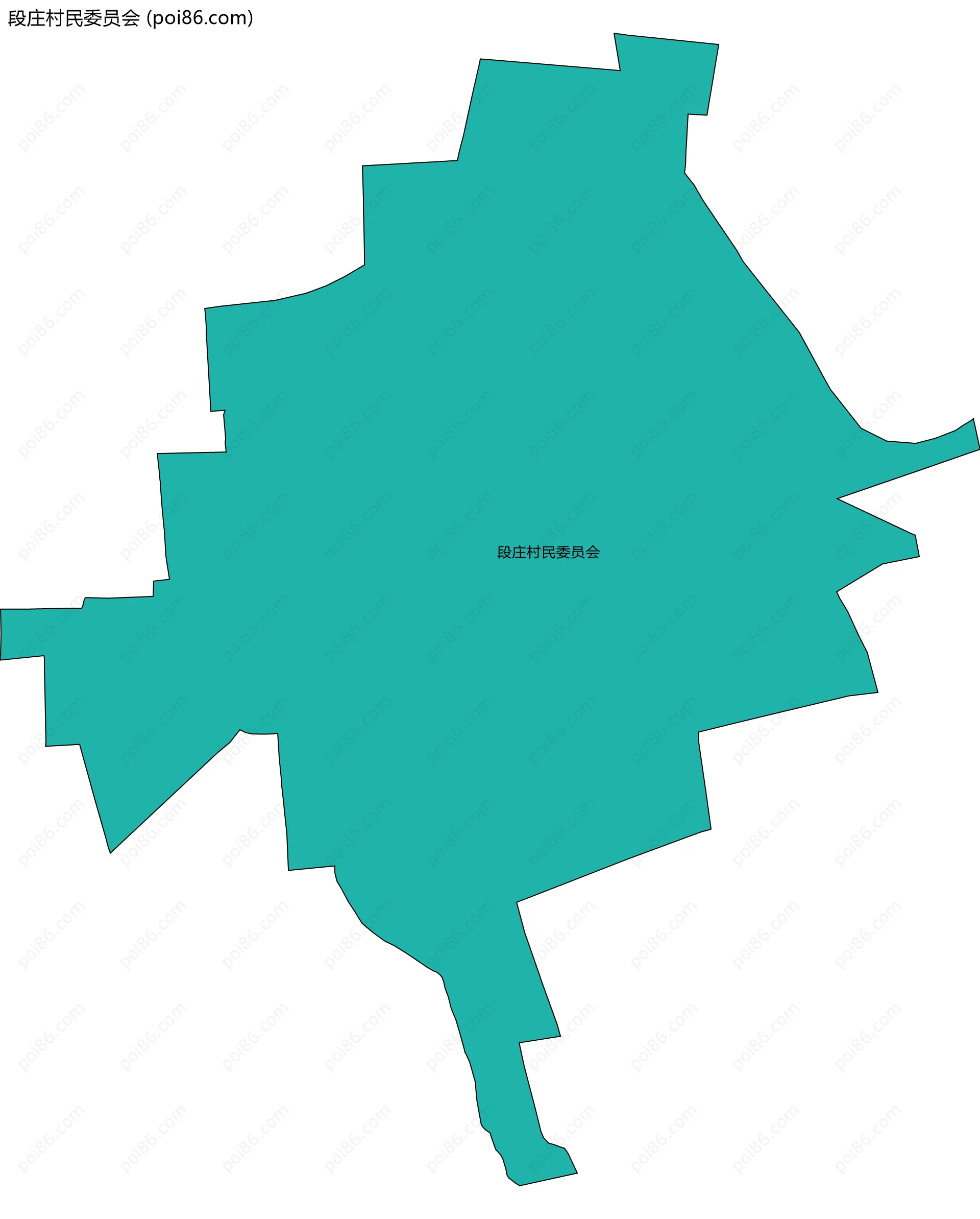 段庄村民委员会边界地图