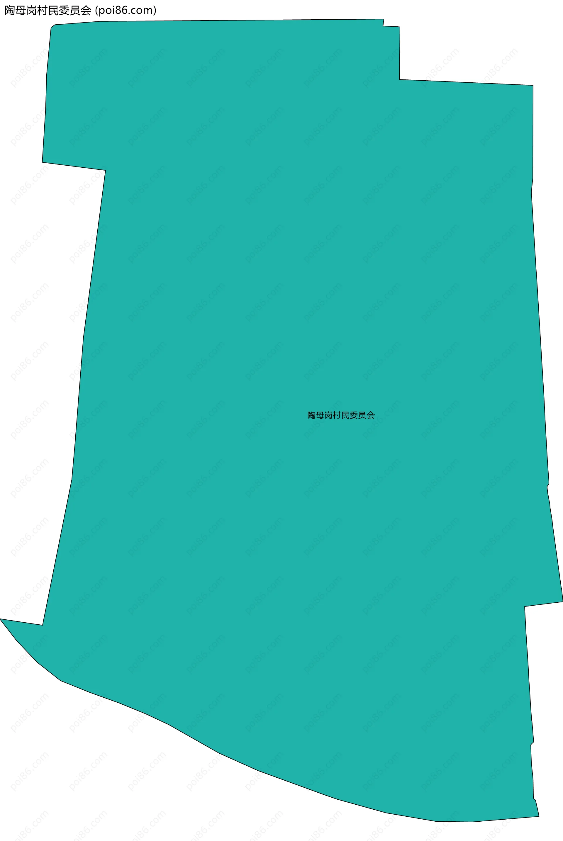 陶母岗村民委员会边界地图