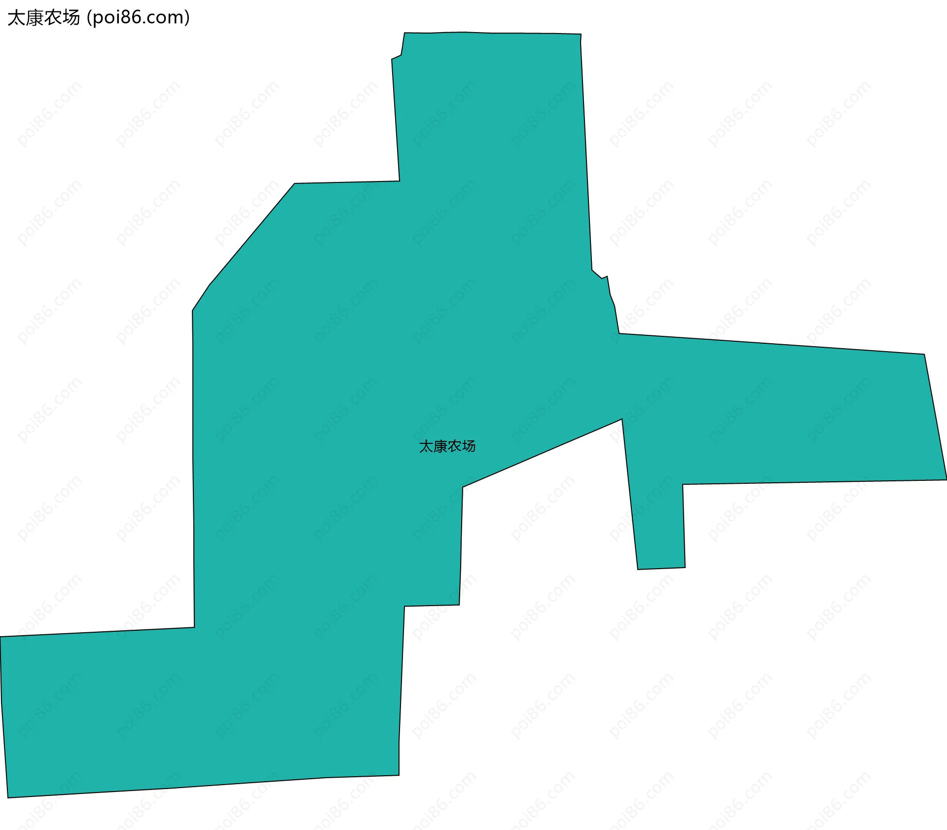 太康农场边界地图