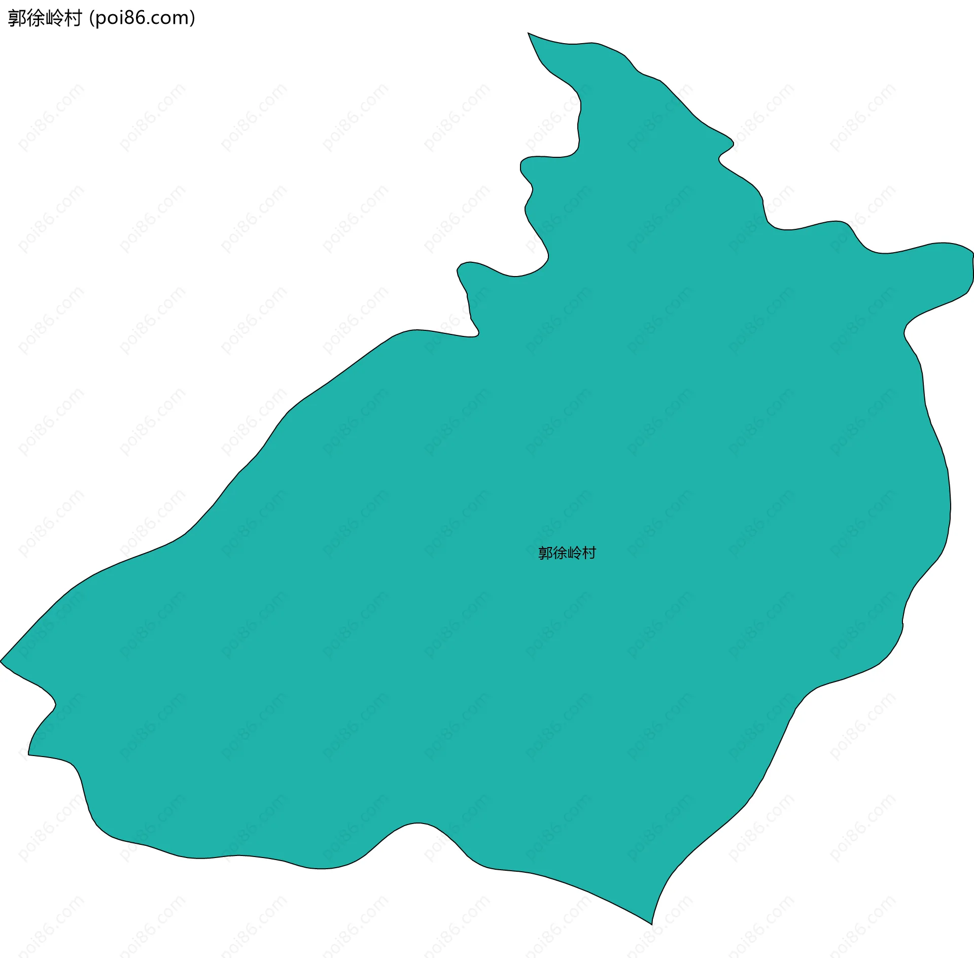 郭徐岭村边界地图
