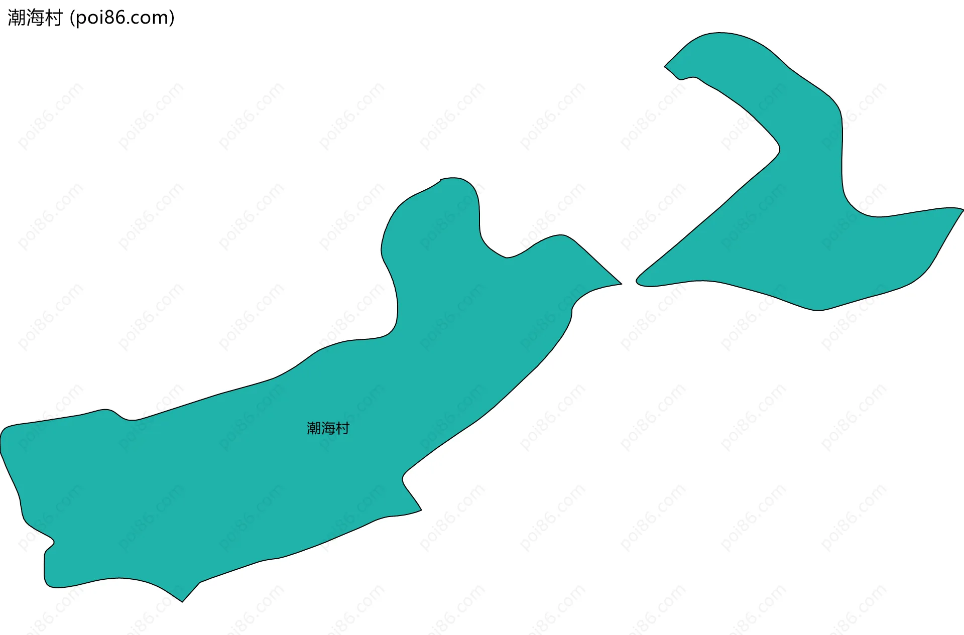 潮海村边界地图