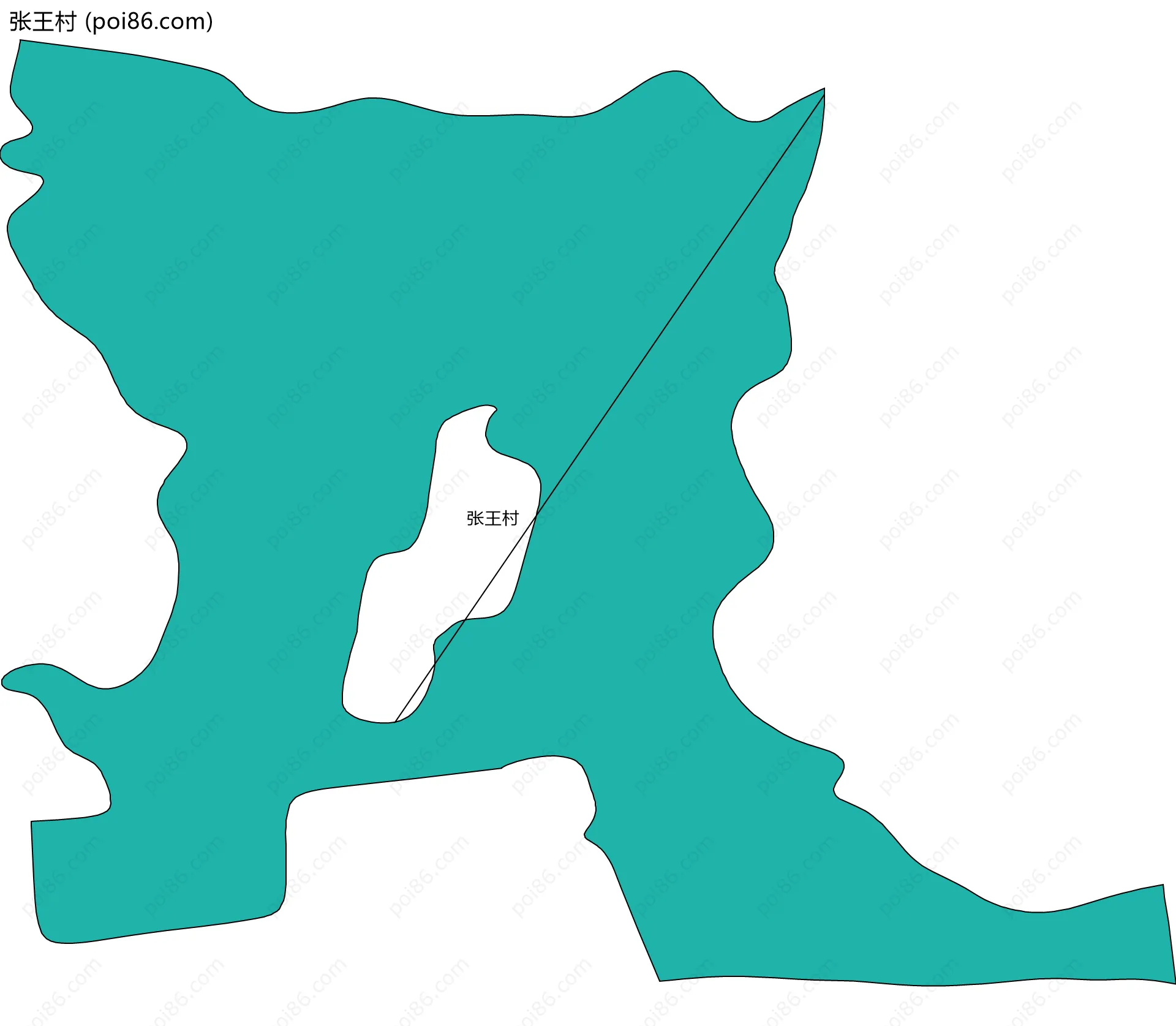 张王村边界地图