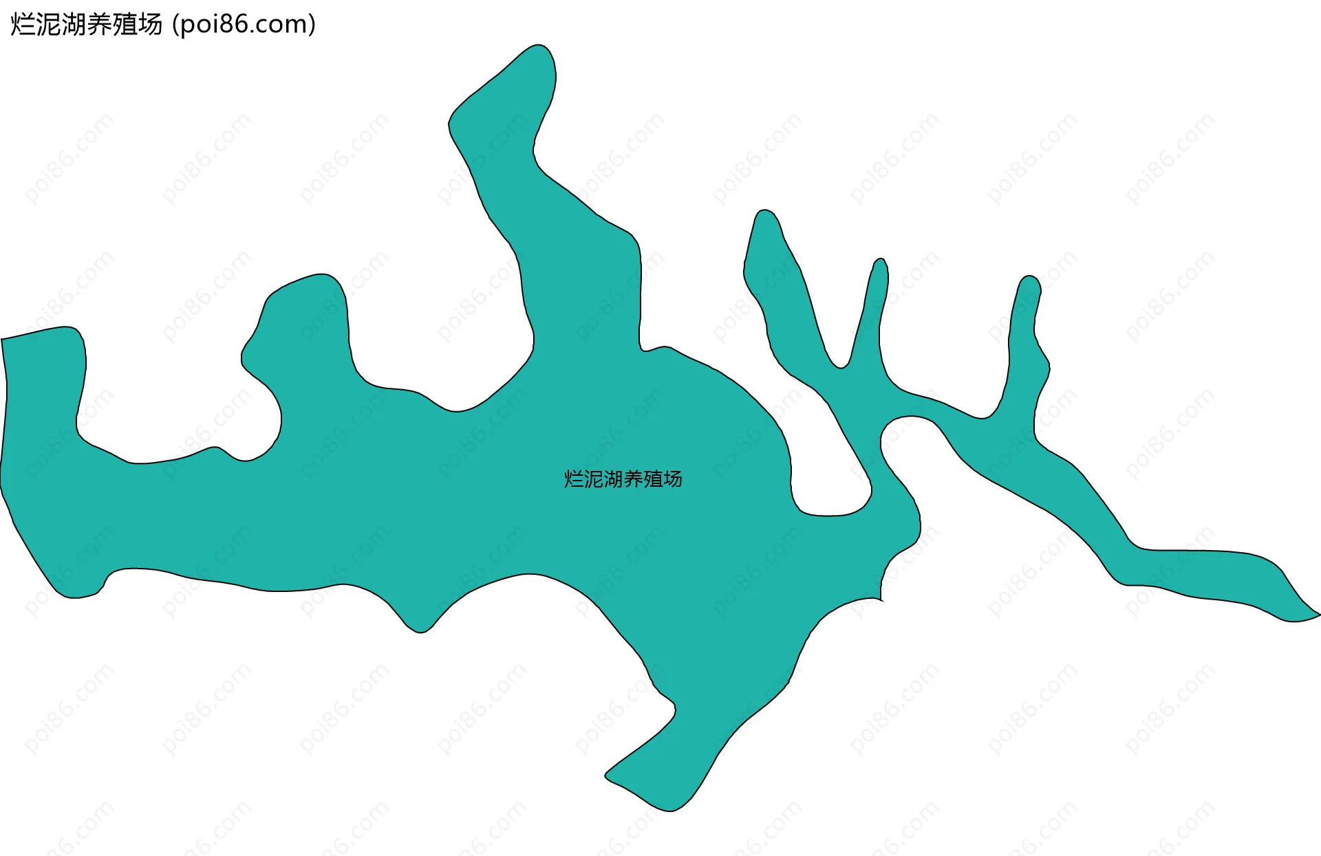 烂泥湖养殖场边界地图